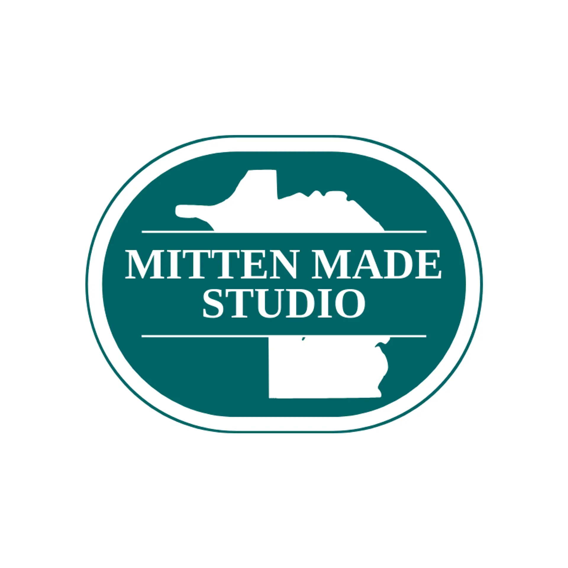 Mitten Made Studio logo for michigan