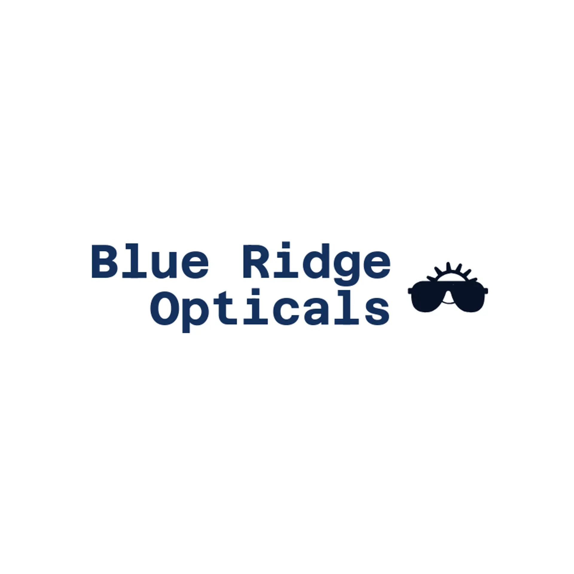 Blue Ridge Opticals logo for glasses