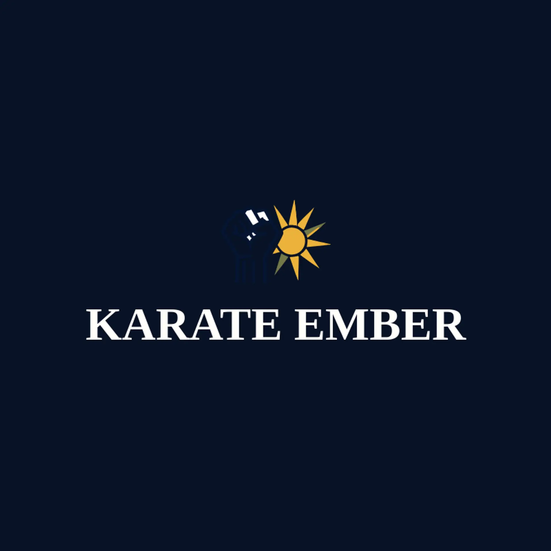 Karate Ember logo for karate