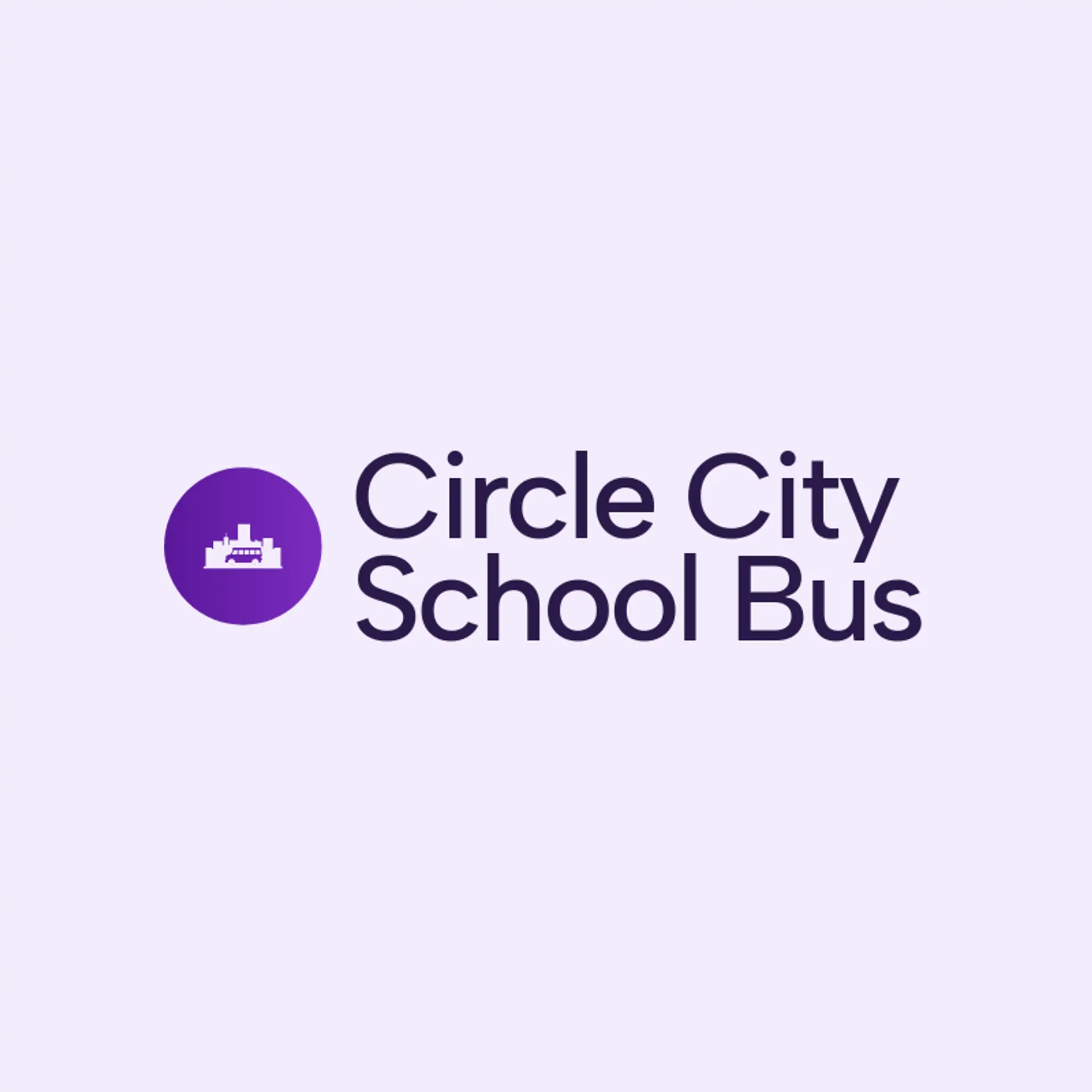 Circle City School Bus logo for school bus