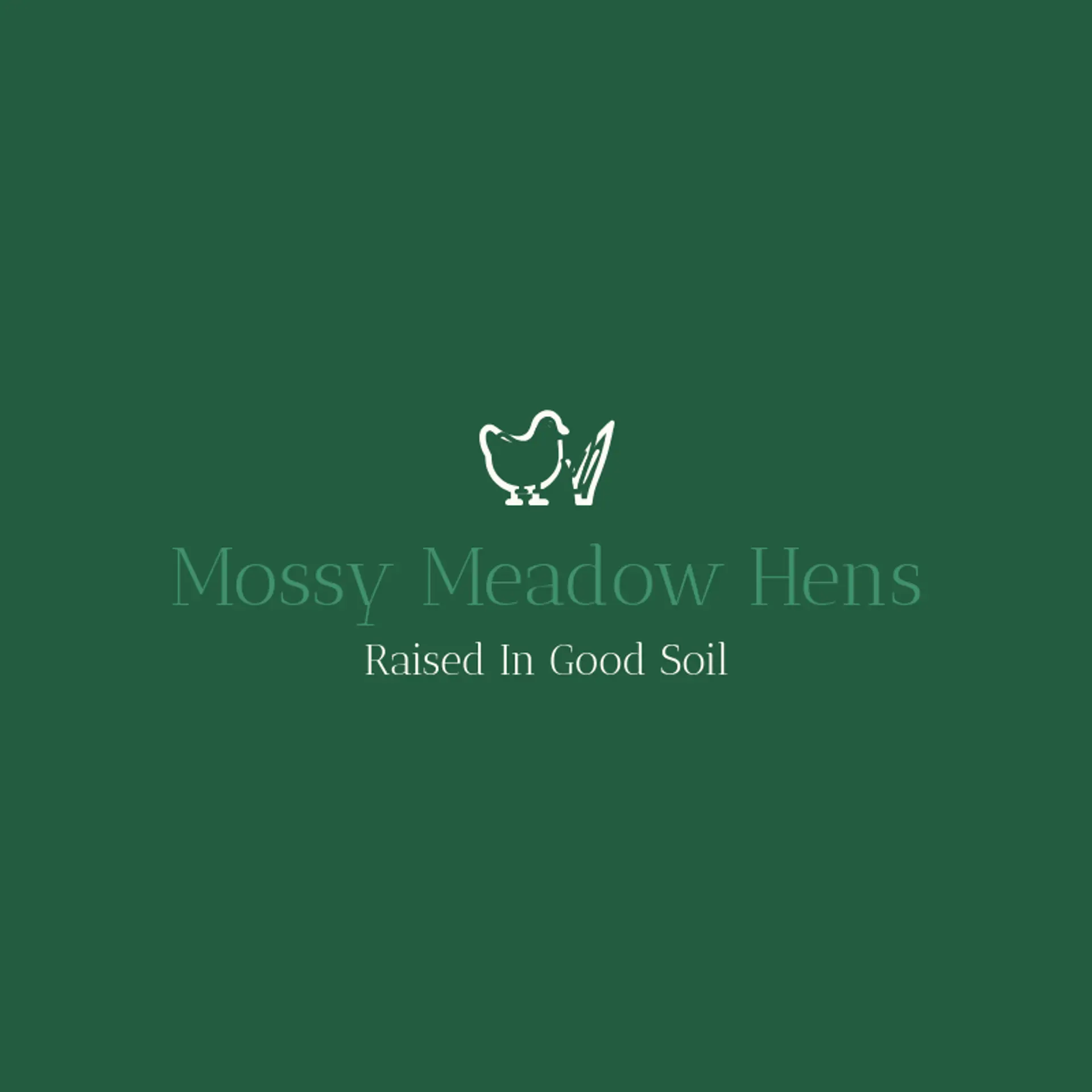 Mossy Meadow Hens logo for poultry farm