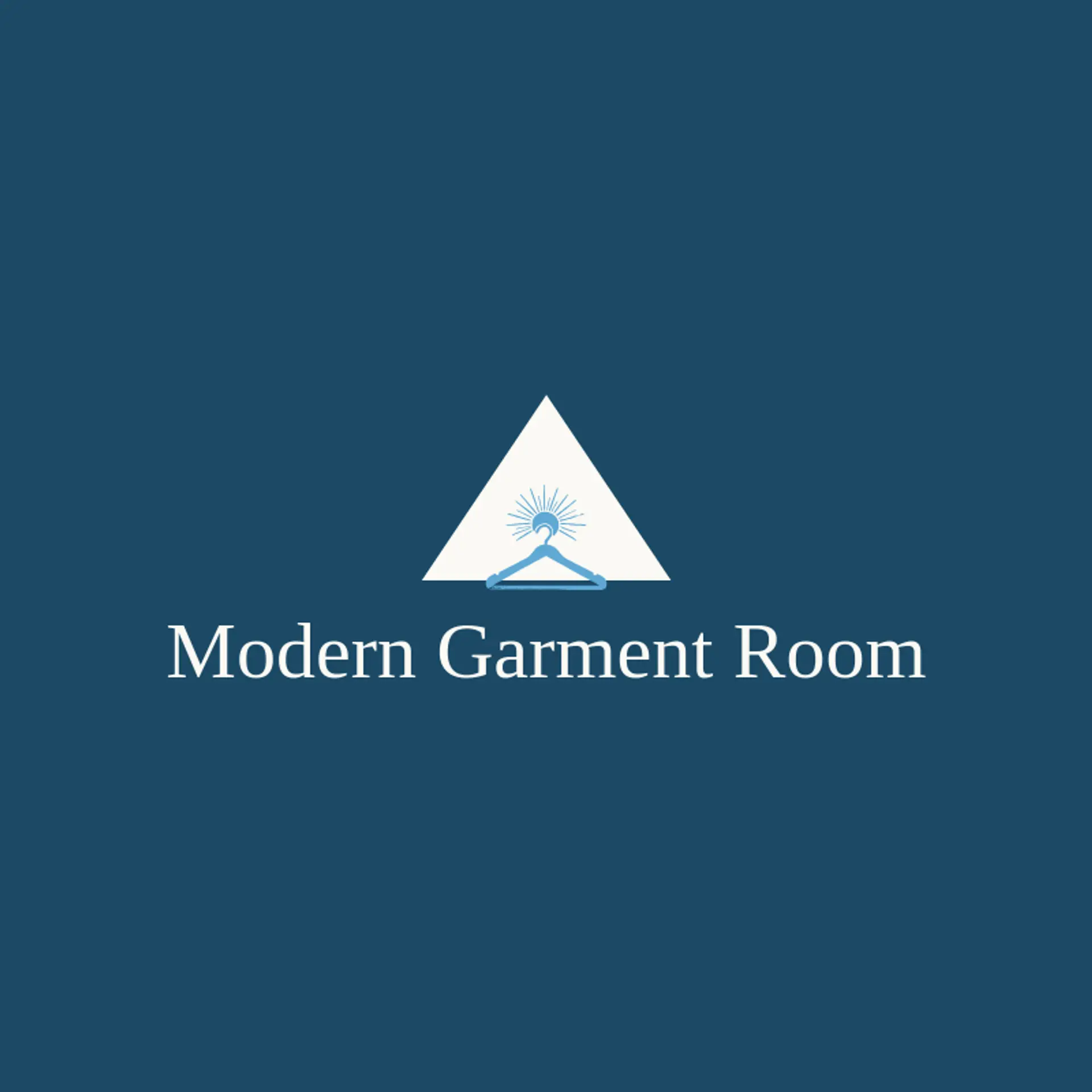 Modern Garment Room logo for hanger