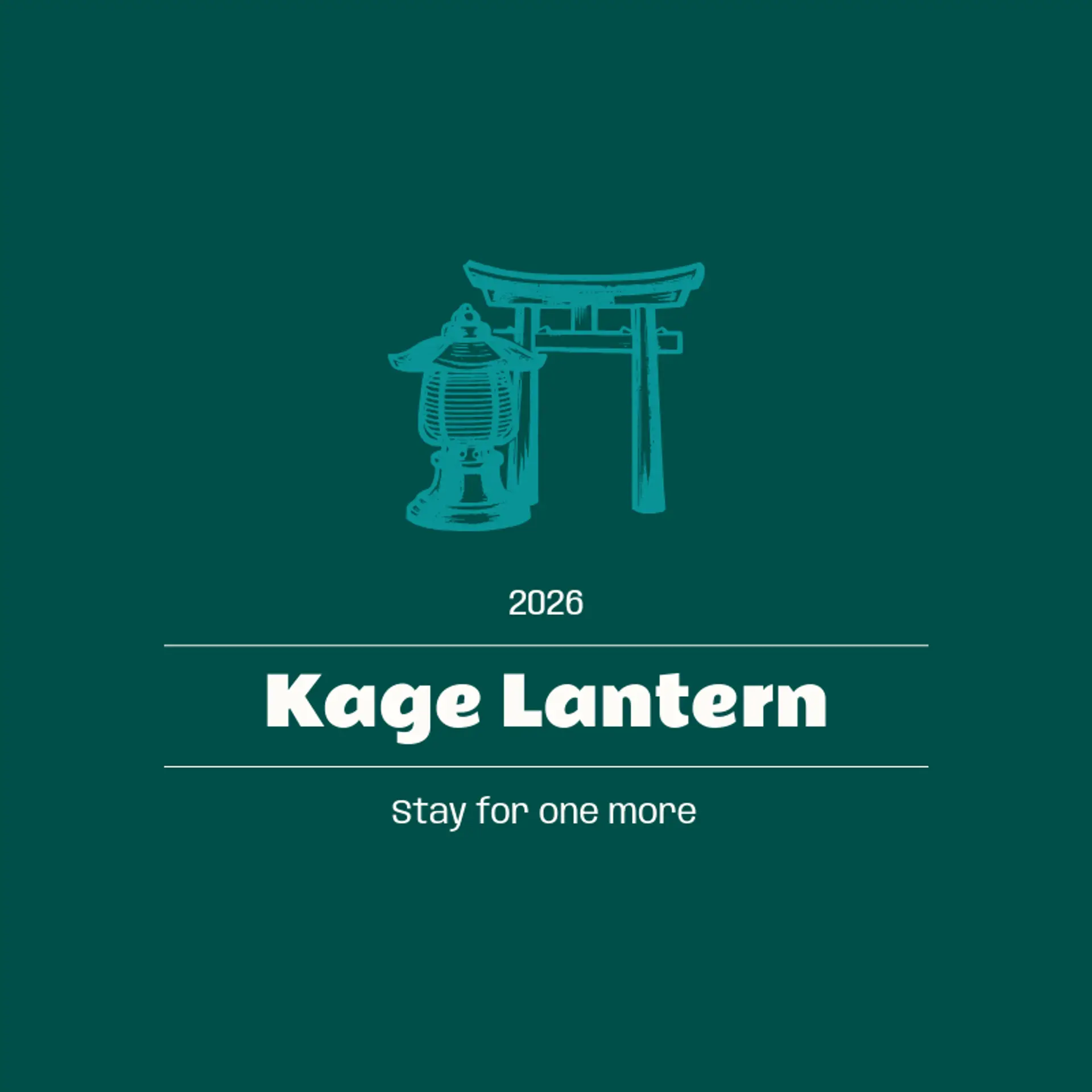Kage Lantern logo for japanese