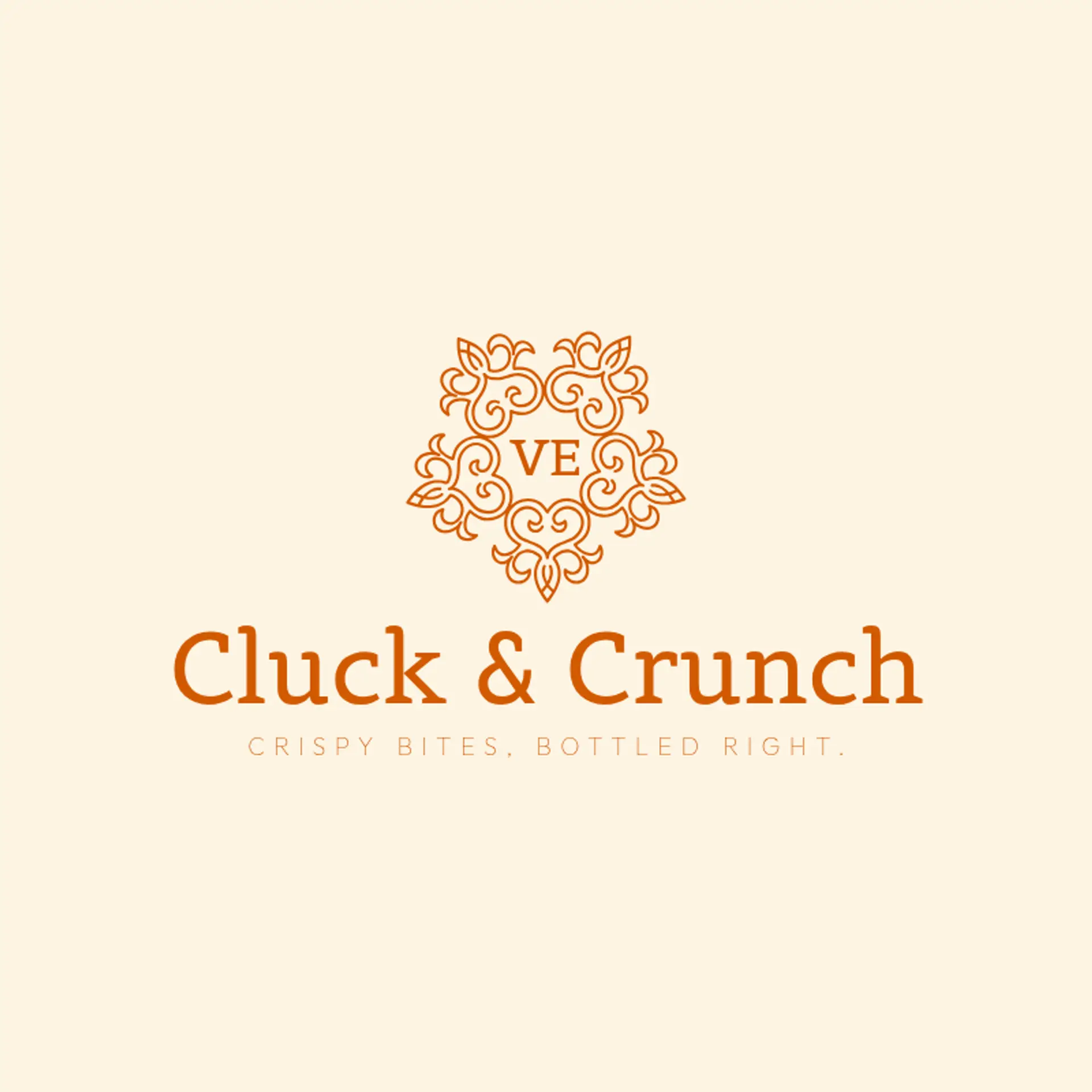 Cluck & Crunch logo for chicken restaurant