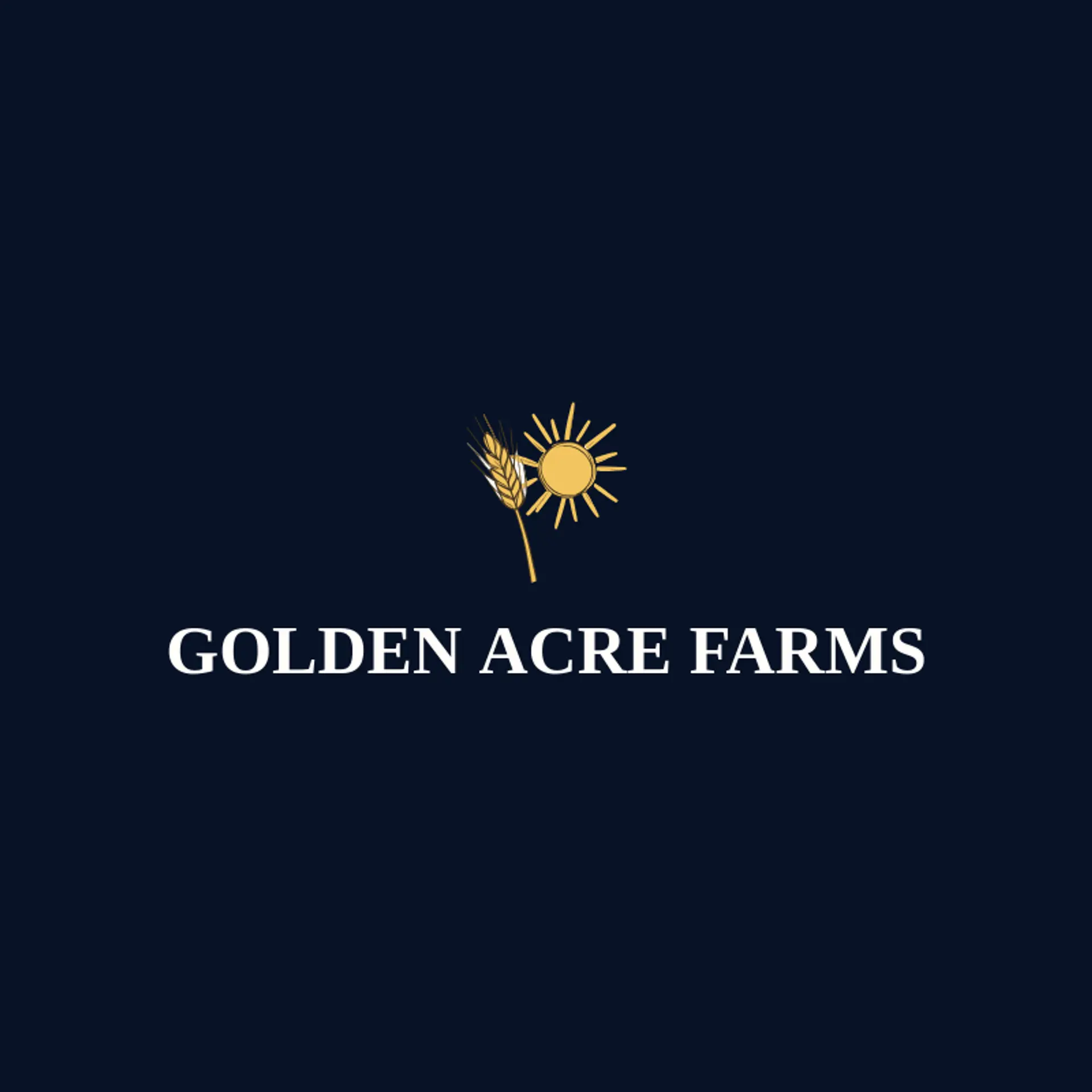 Golden Acre Farms logo for harvest