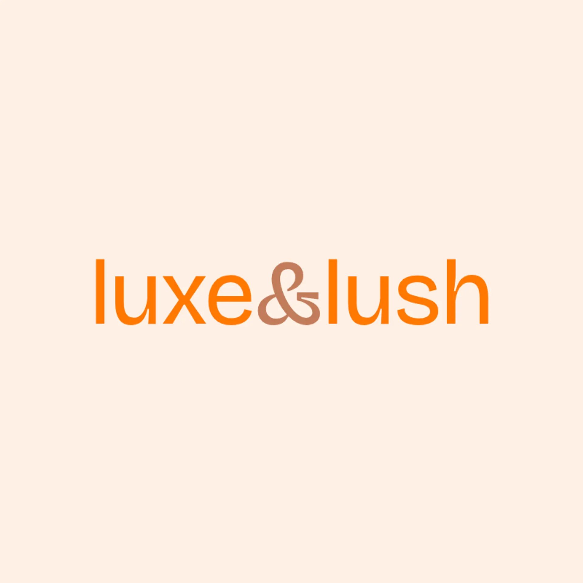 Luxe & Lush logo for creative hair salon