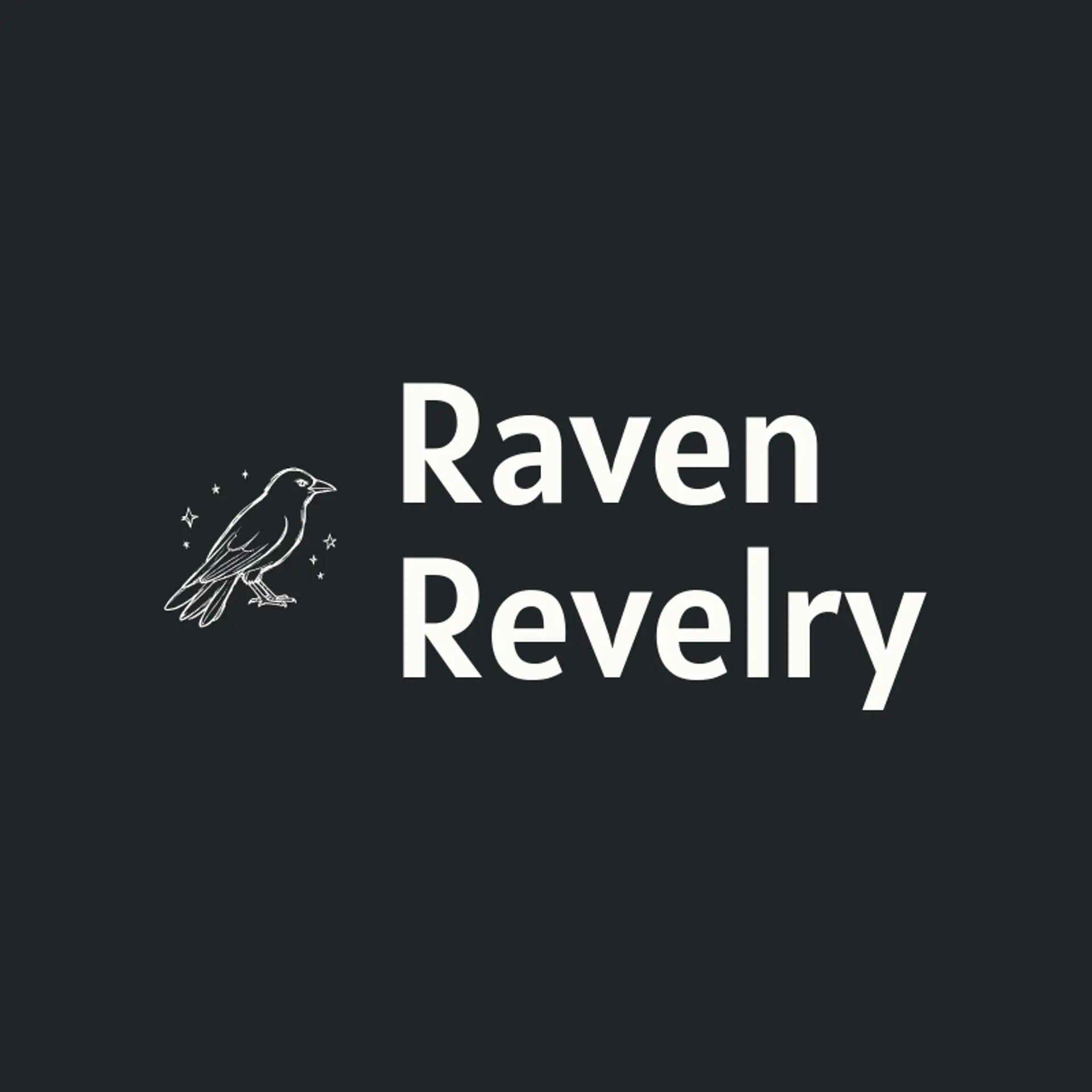 Raven Revelry logo for halloween