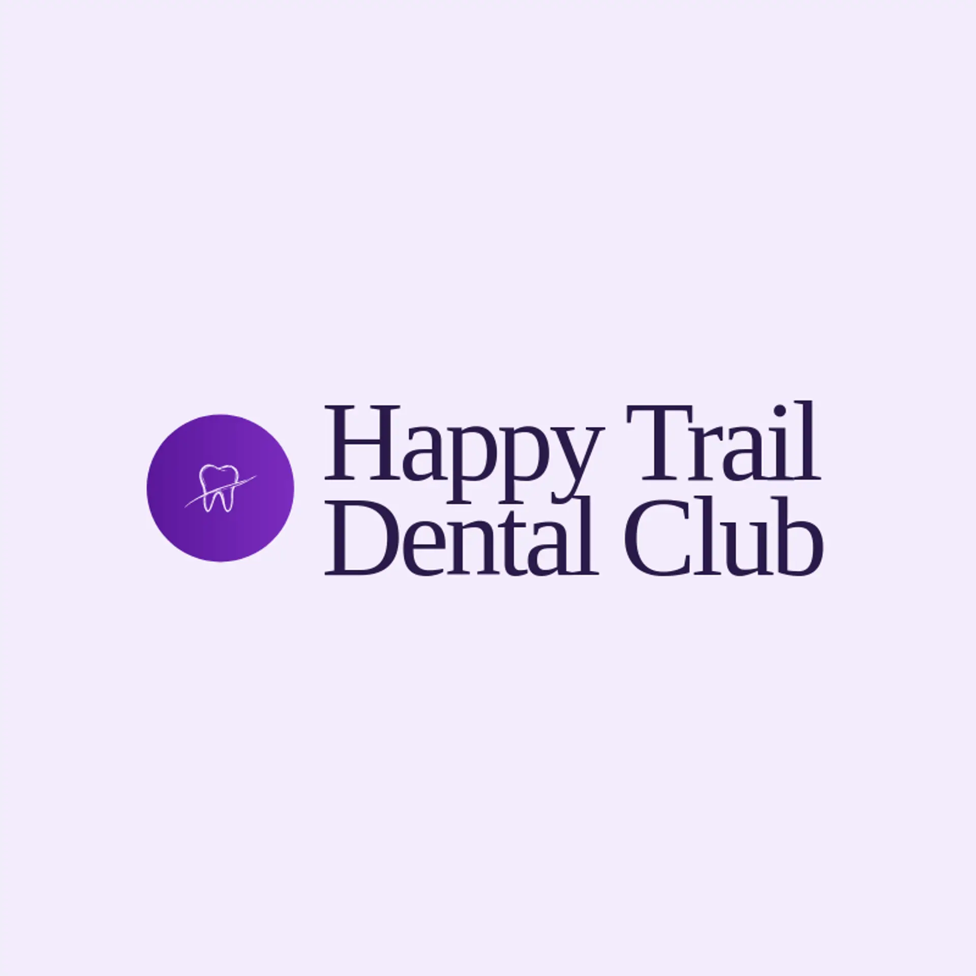 Happy Trail Dental Club logo for dentistry