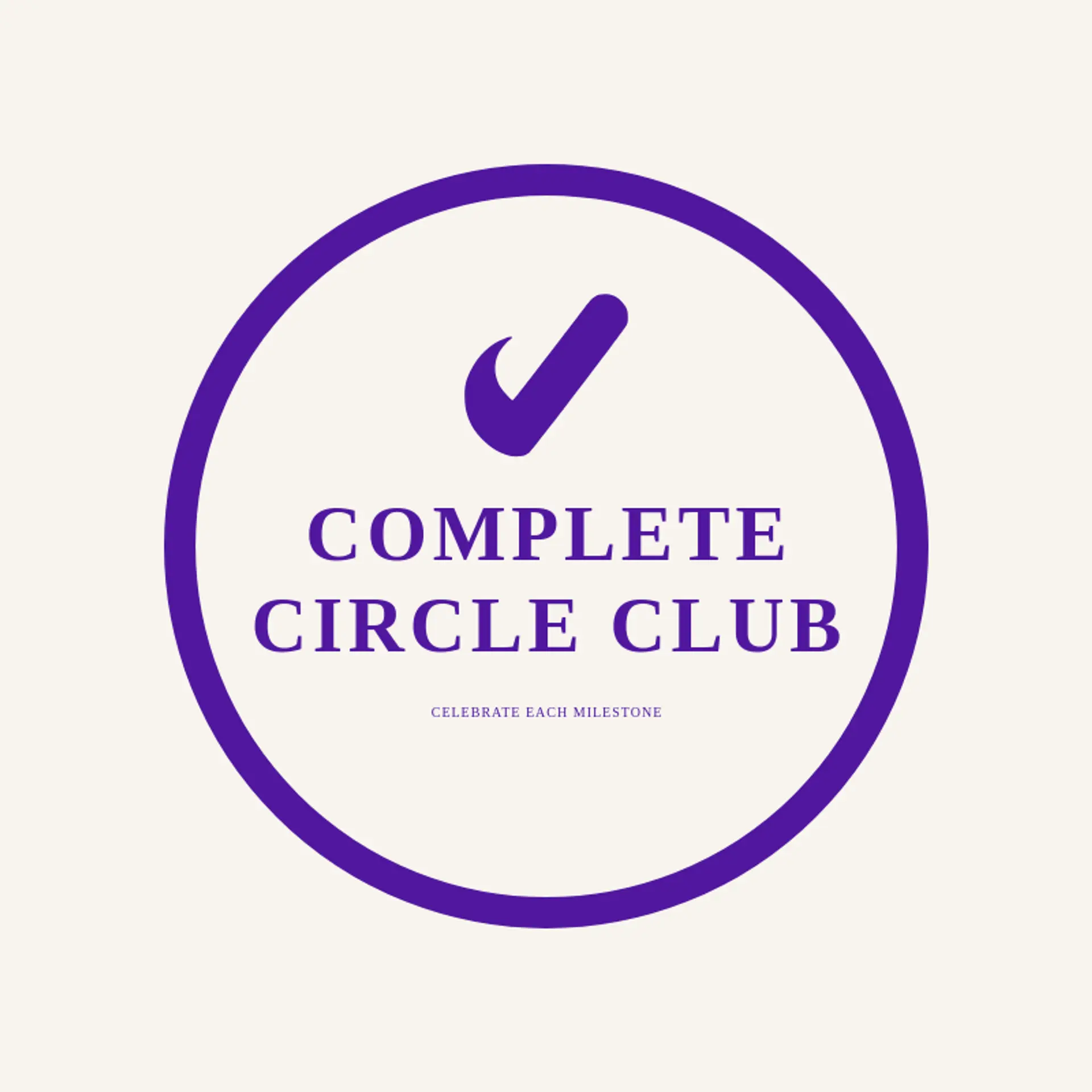 Complete Circle Club logo for check mark