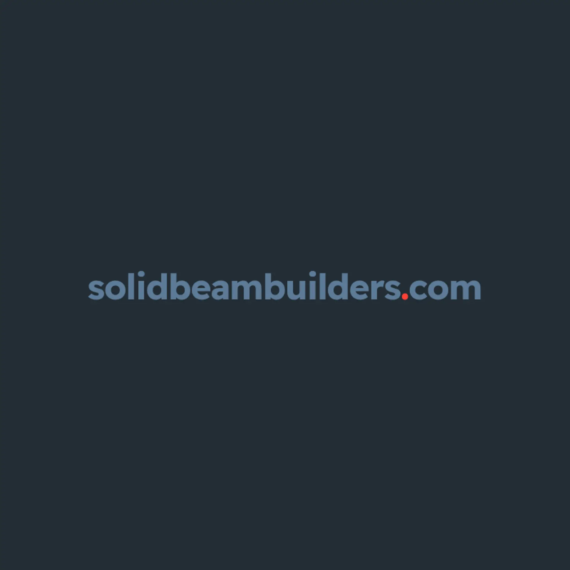 Solid Beam Builders logo for general construction