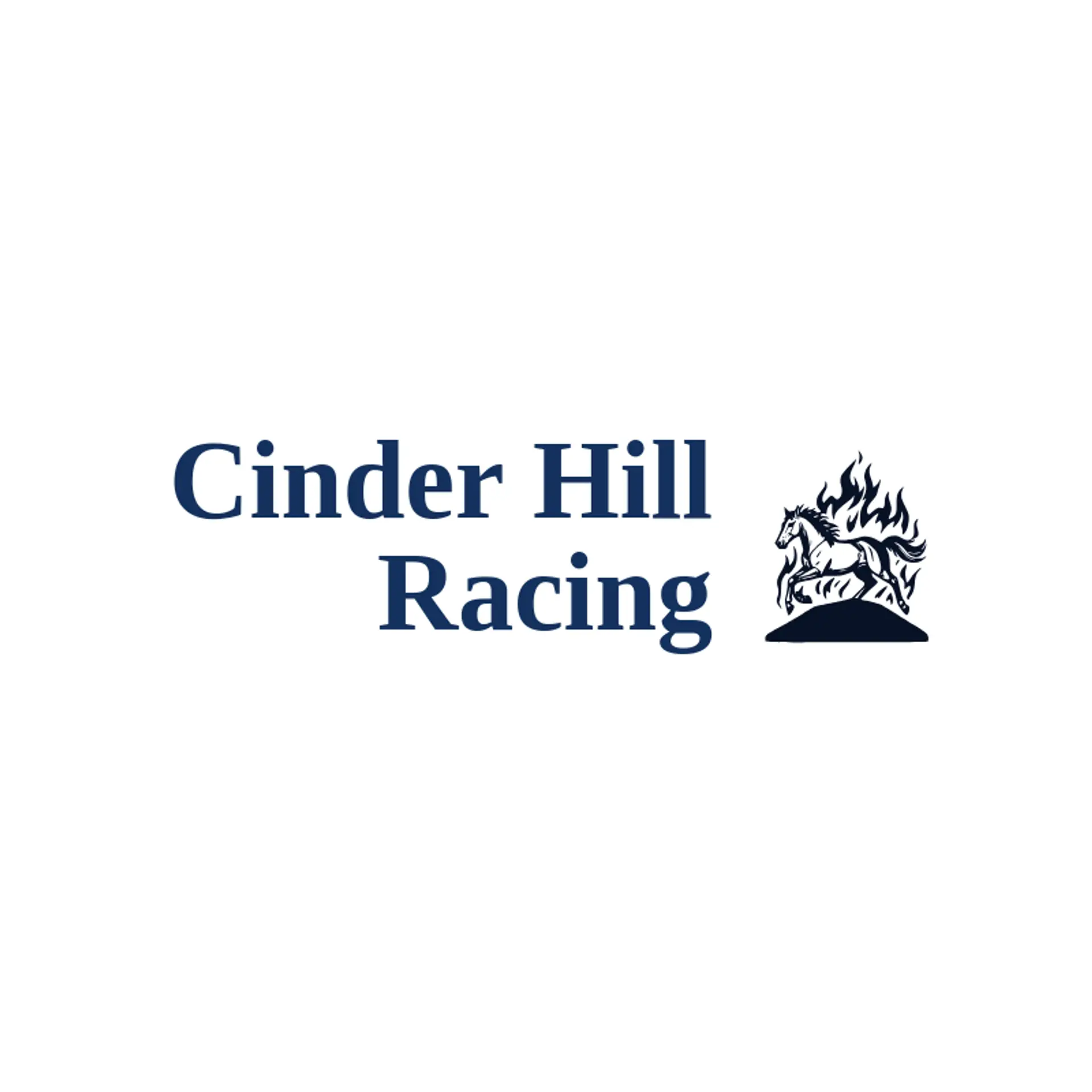 Cinder Hill Racing logo for horse racing