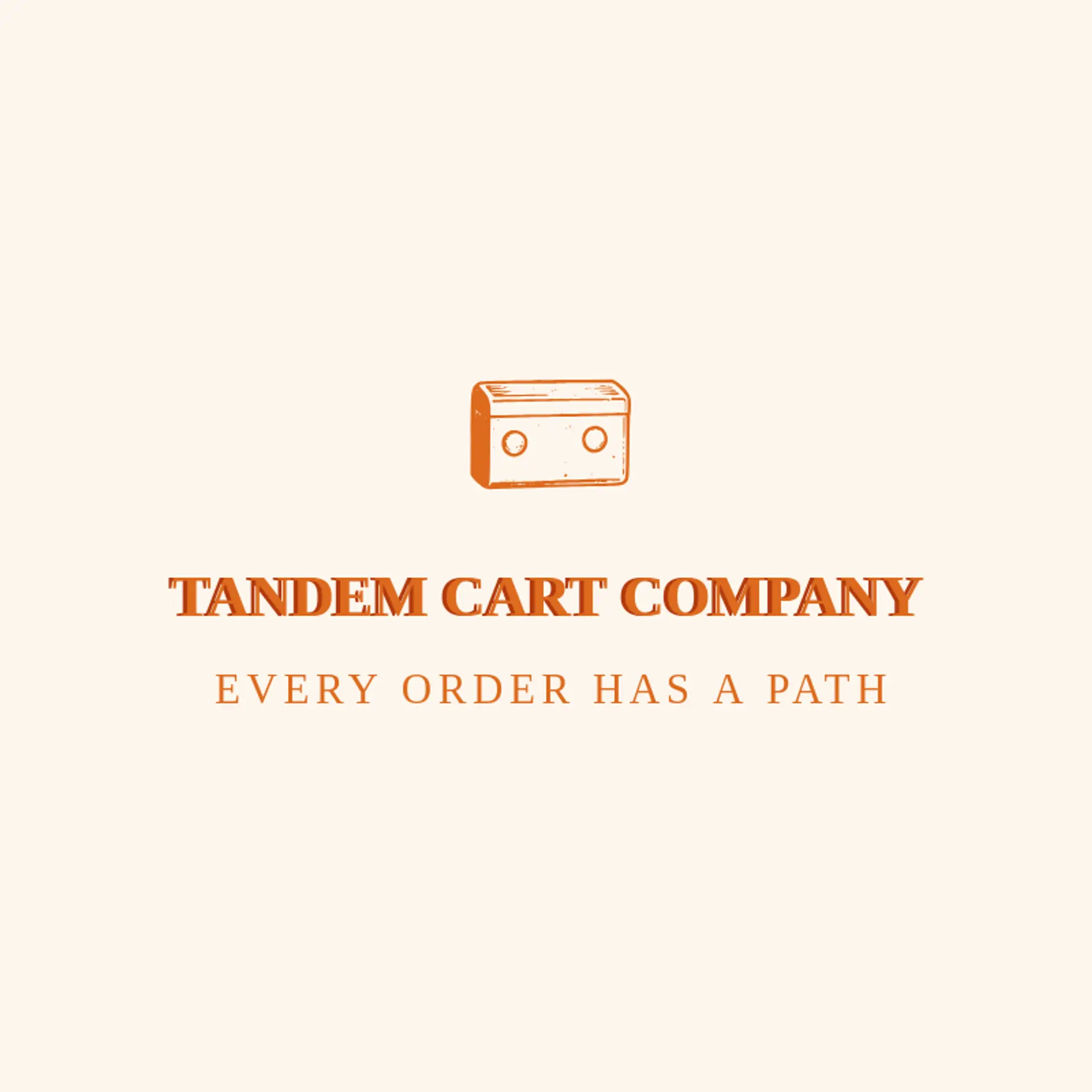 Tandem Cart Company logo for dropshipping