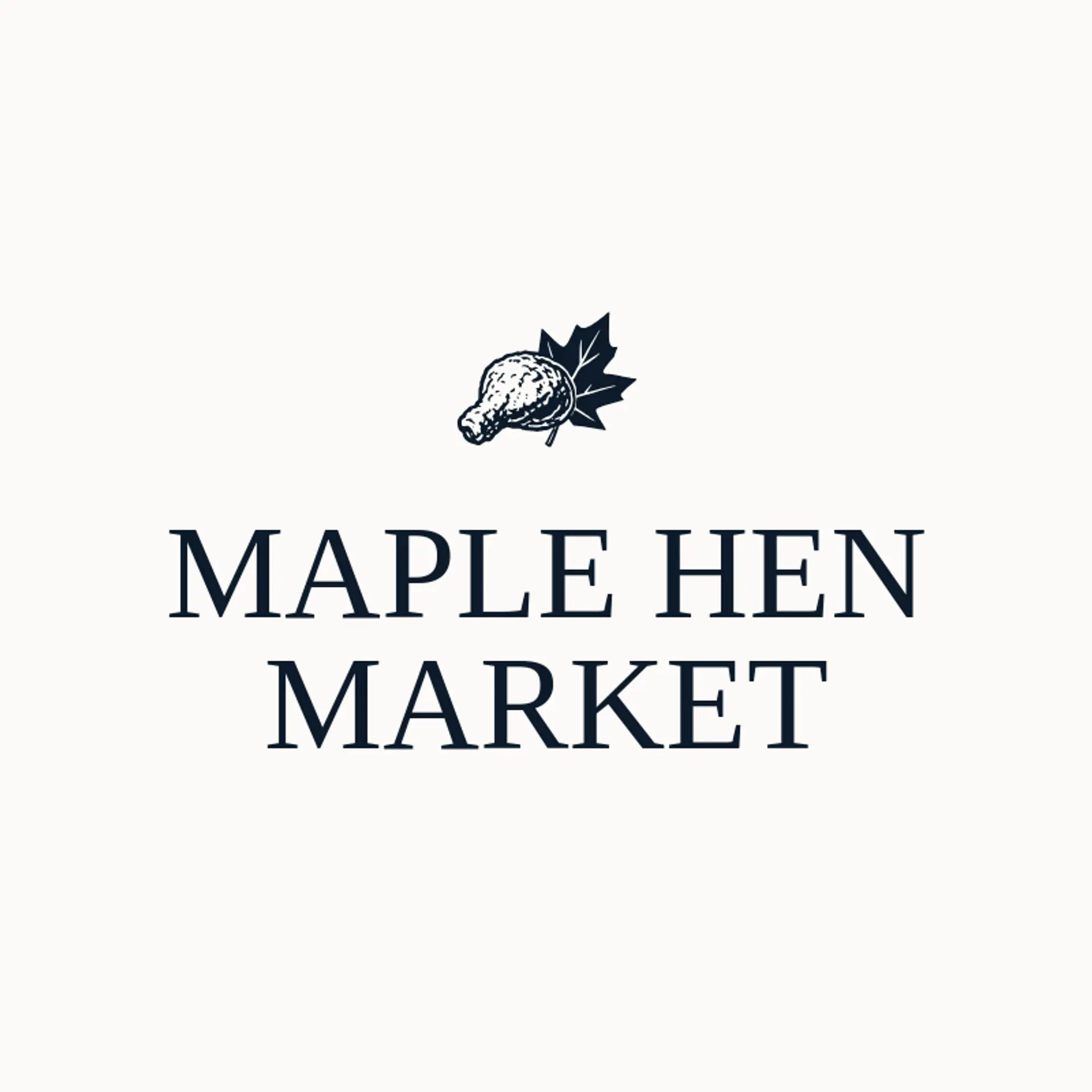 Maple Hen Market logo for fried chicken