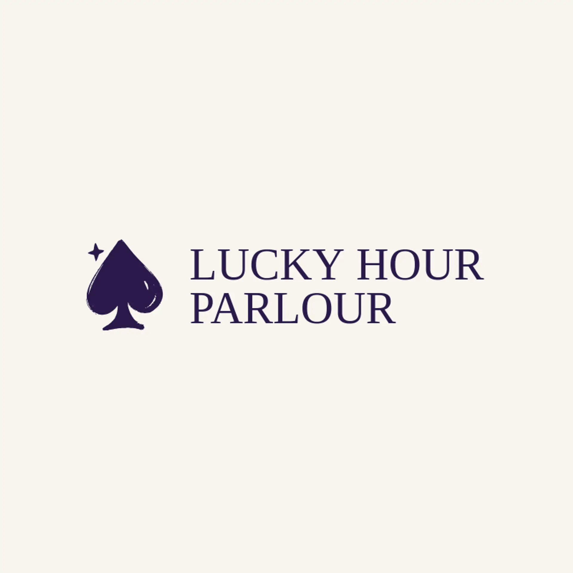 Lucky Hour Parlour logo for speakeasy