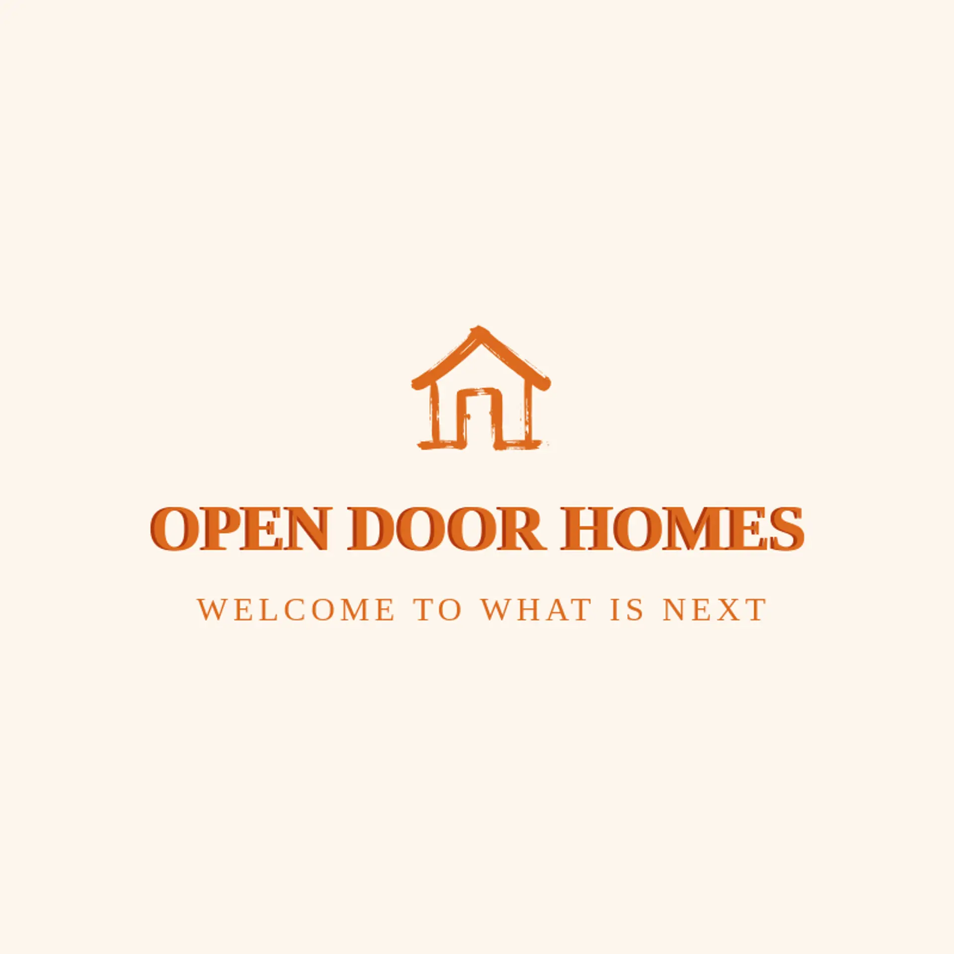 Open Door Homes logo for home builder