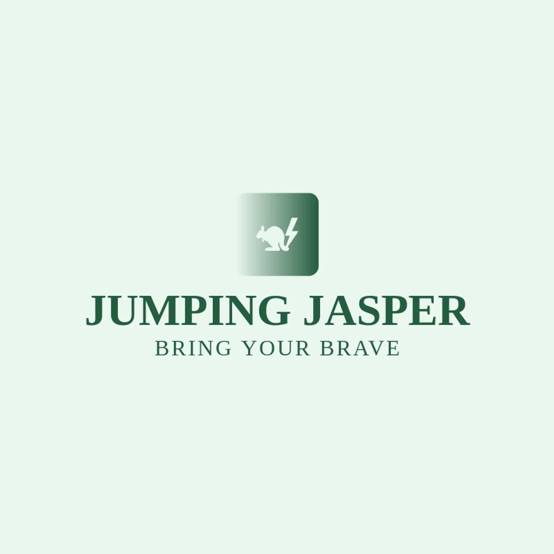 Jumping Jasper logo for kangaroo
