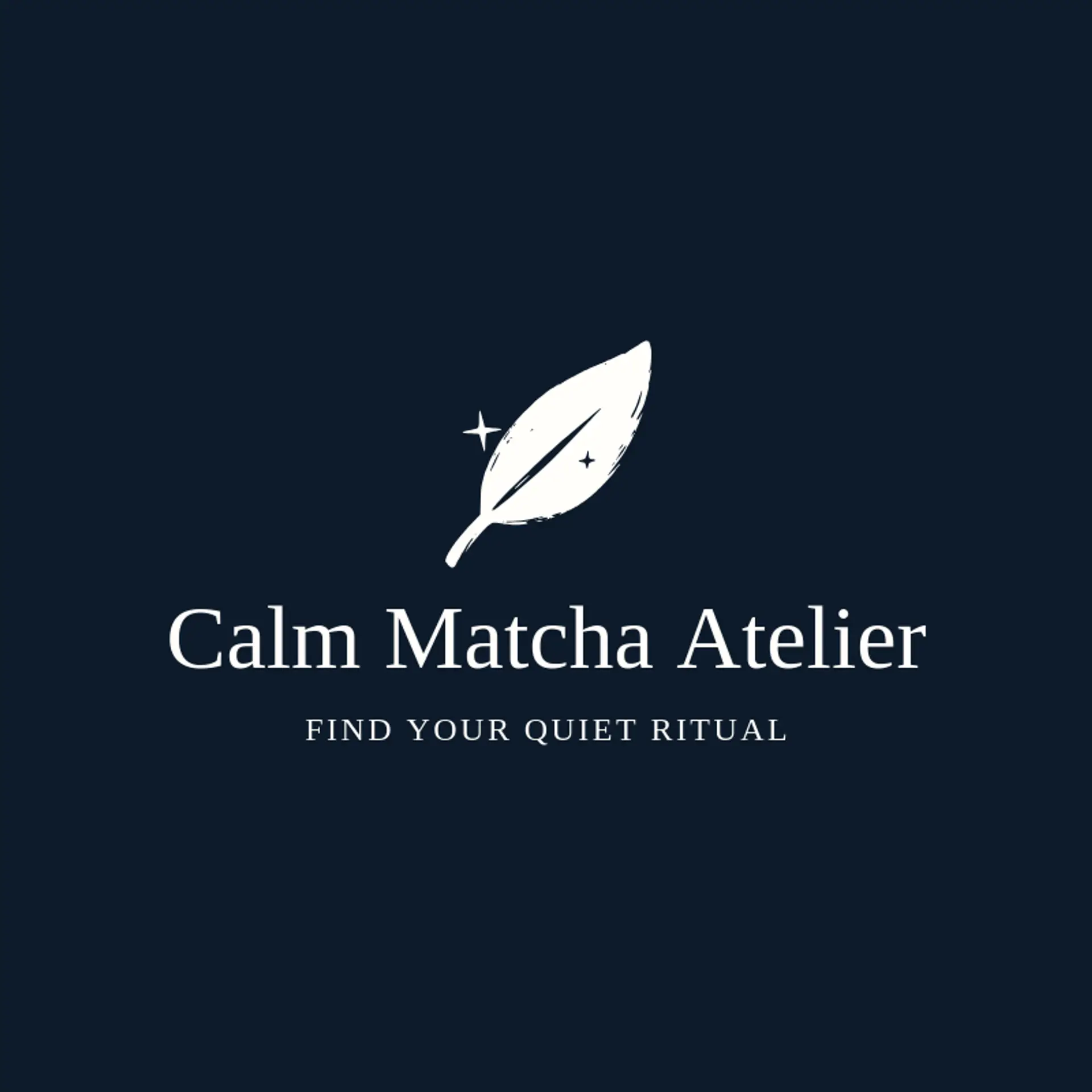 Calm Matcha Atelier logo for matcha