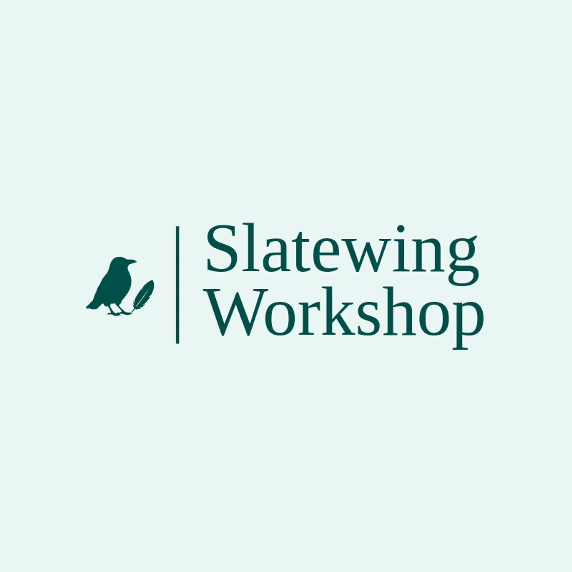 Slatewing Workshop logo for hood