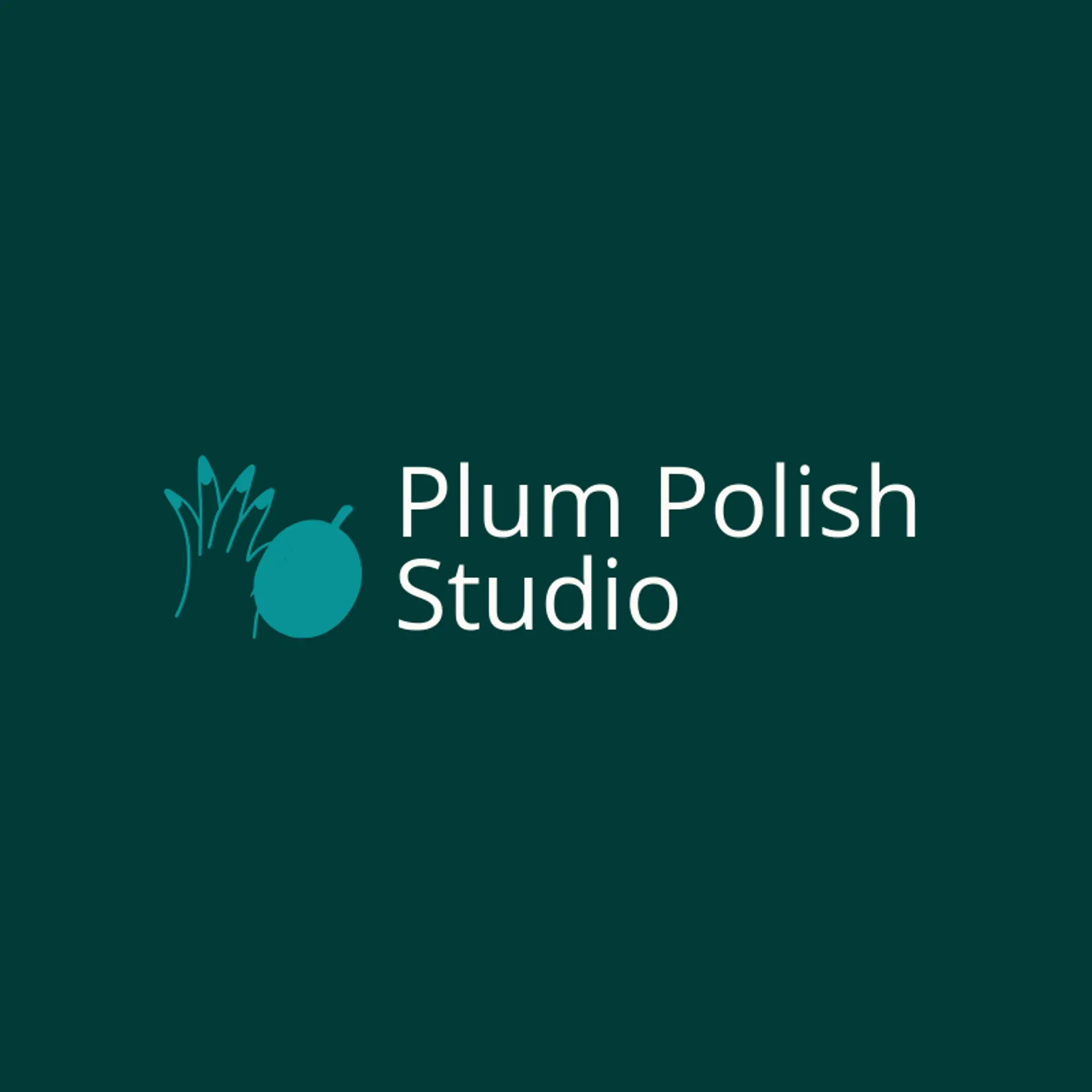 Plum Polish Studio logo for nails