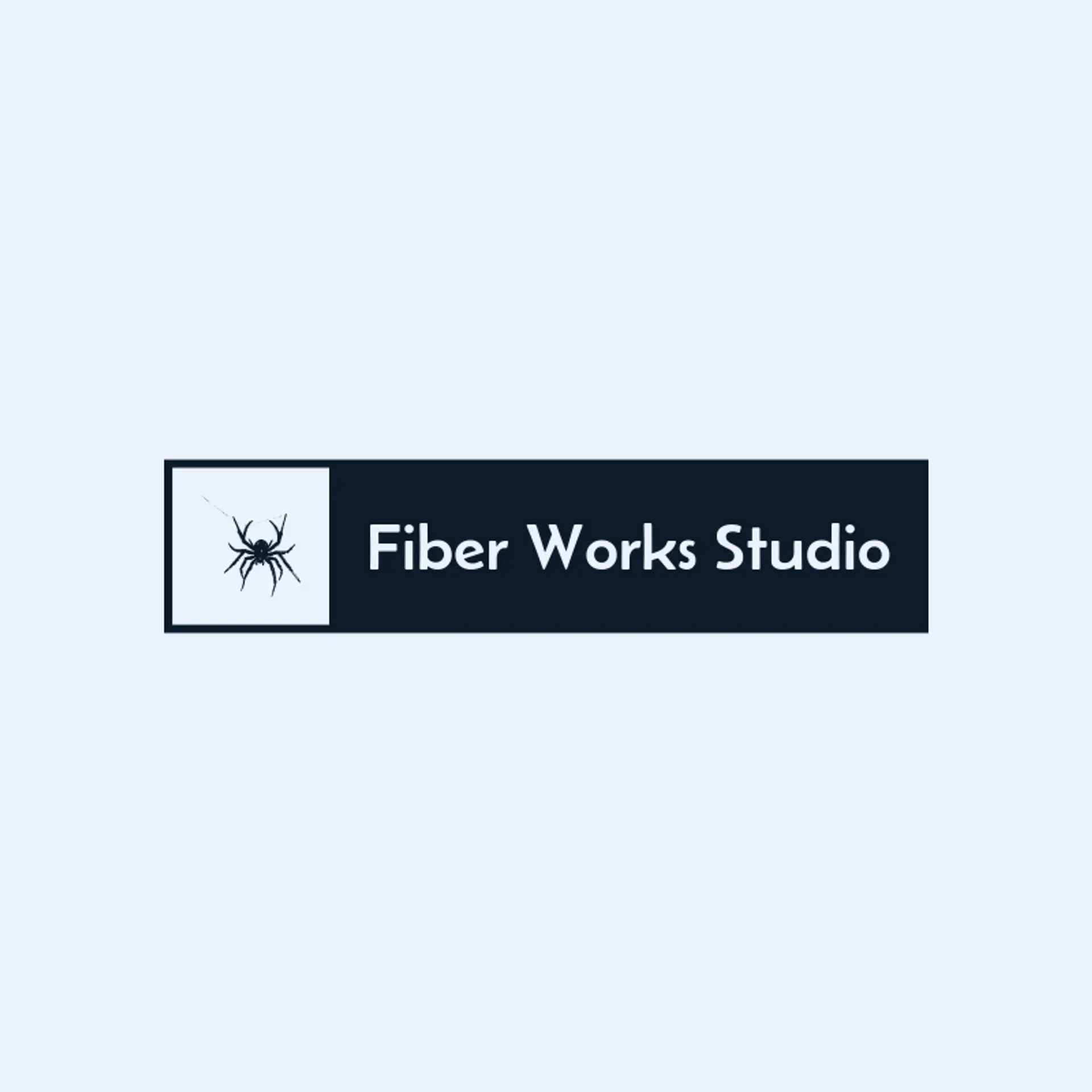 Fiber Works Studio logo for spider
