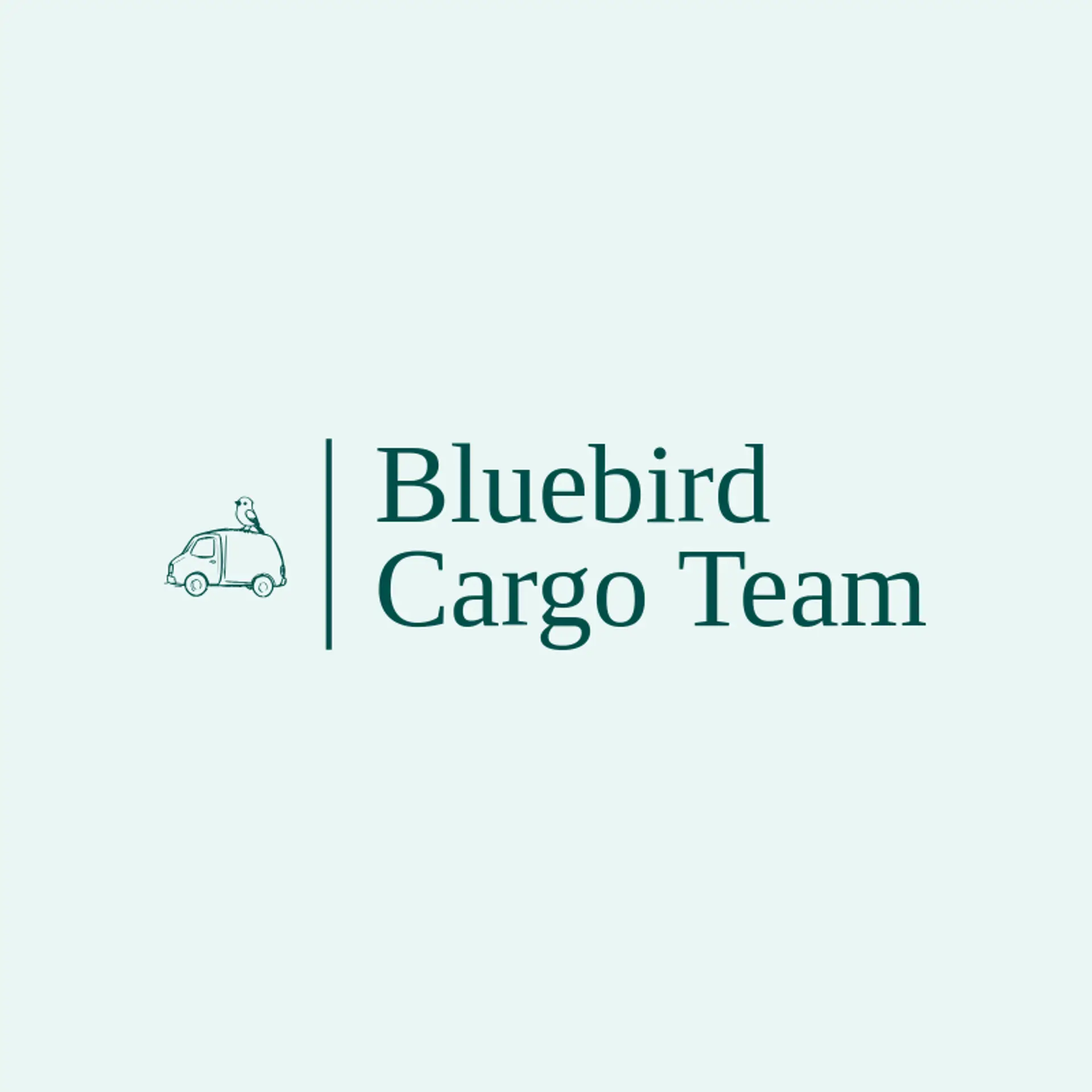 Bluebird Cargo Team logo for box truck