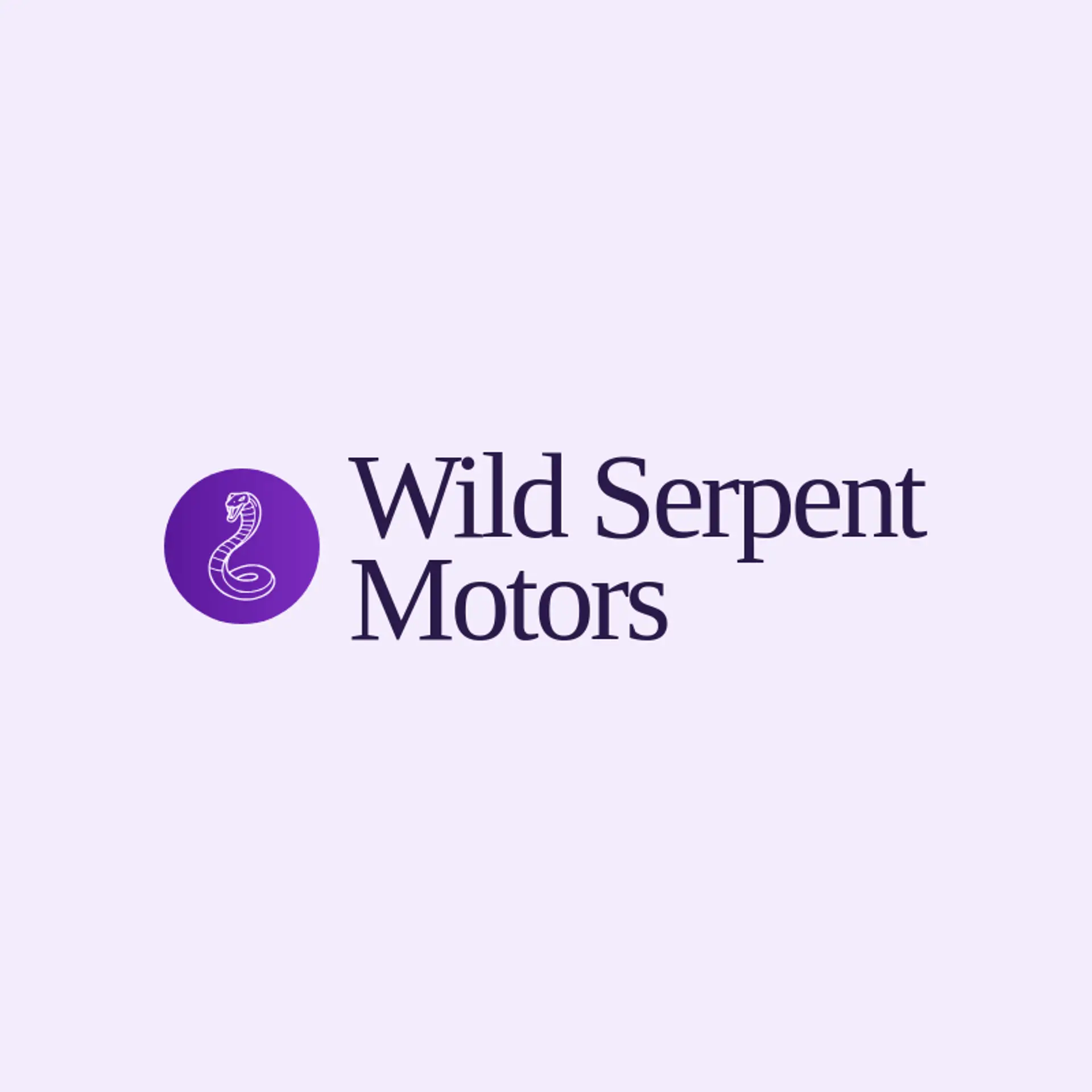 Wild Serpent Motors logo for cobra