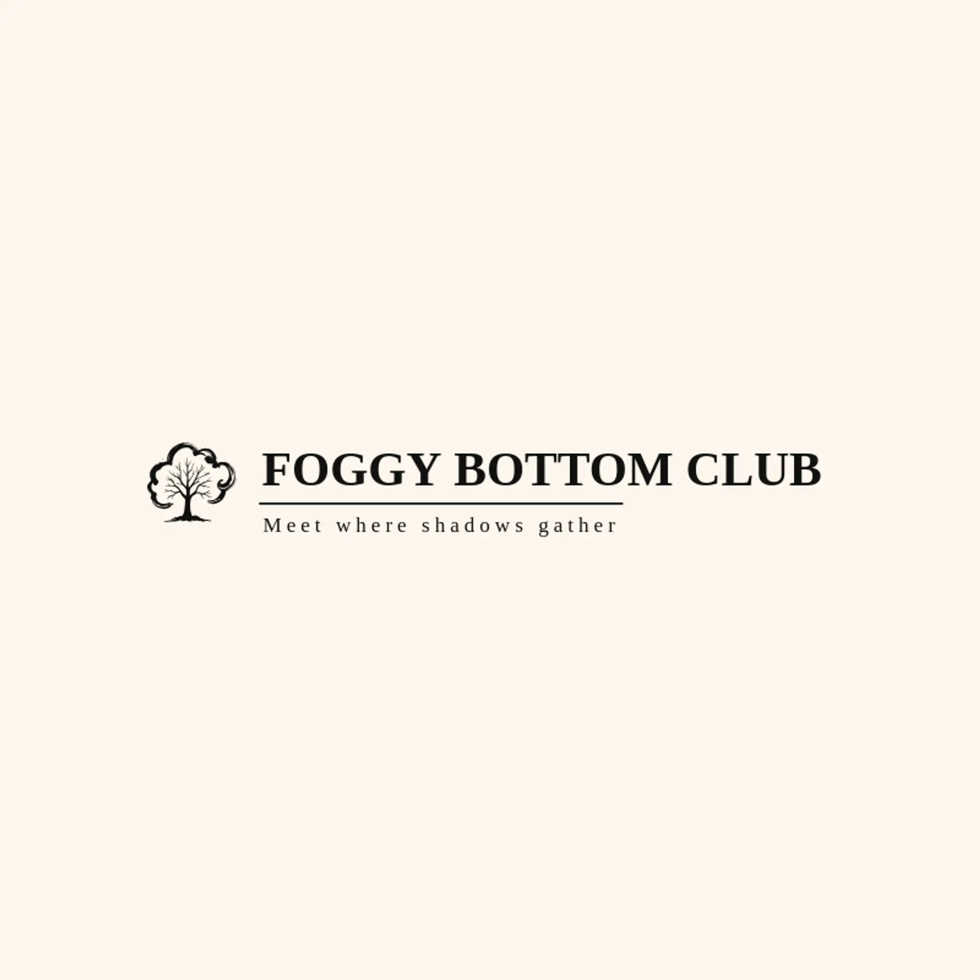 Foggy Bottom Club logo for spooky