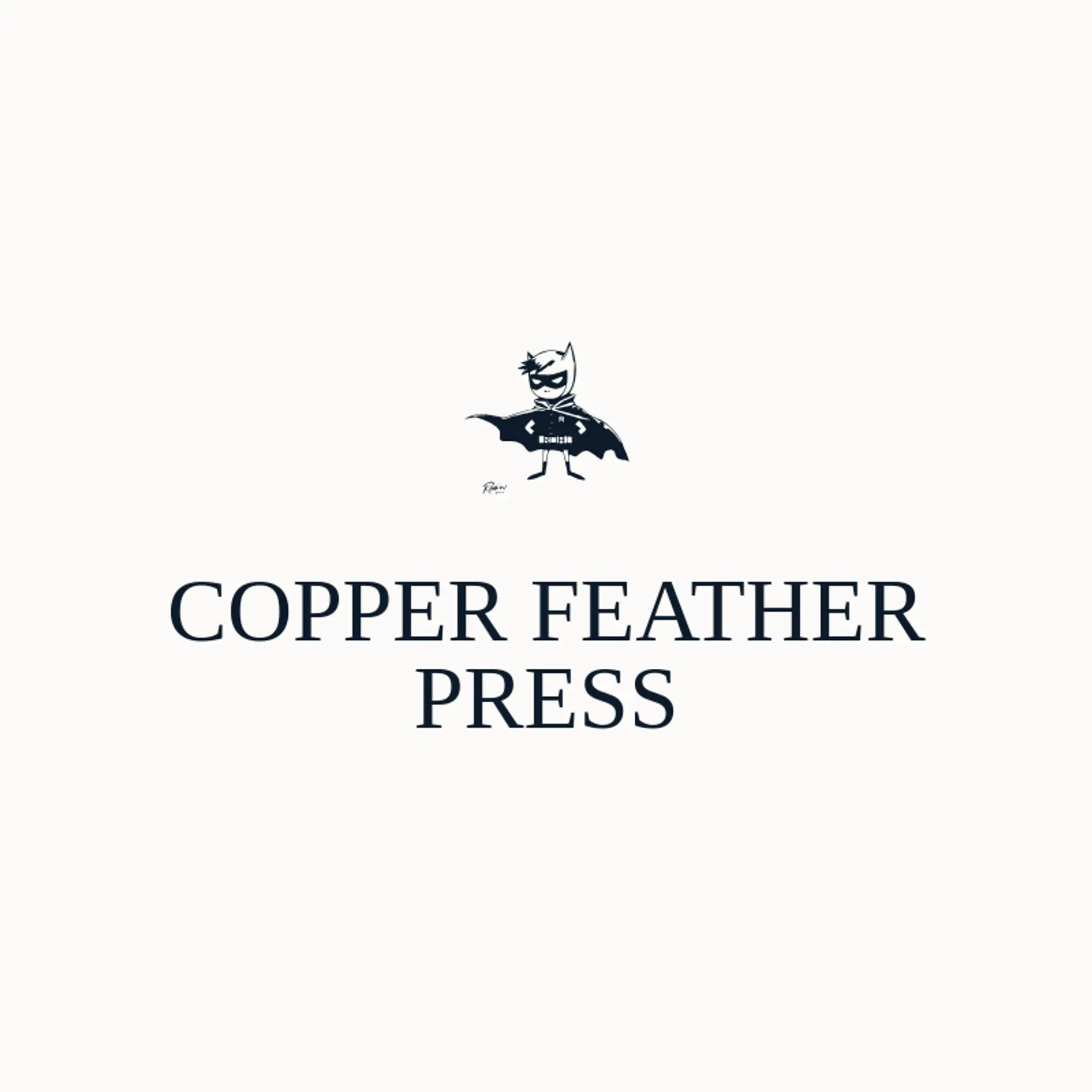 Copper Feather Press logo for robin