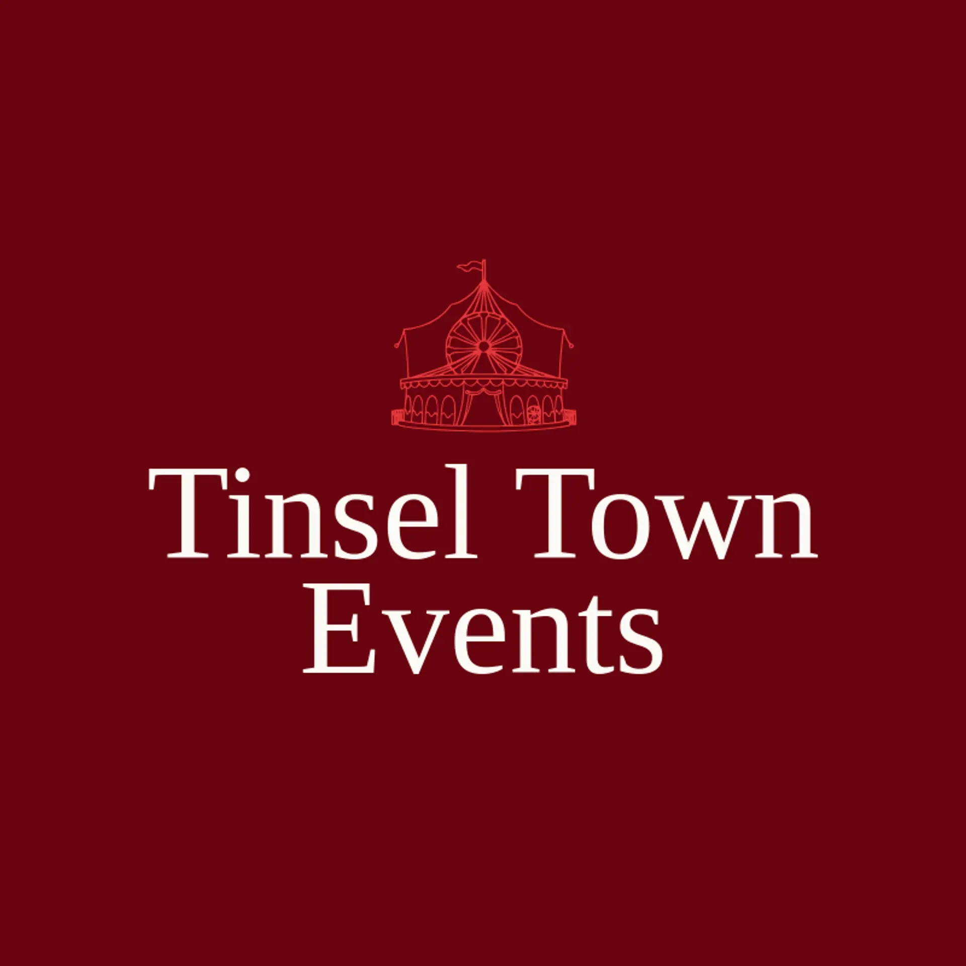 Tinsel Town Events logo for carnival