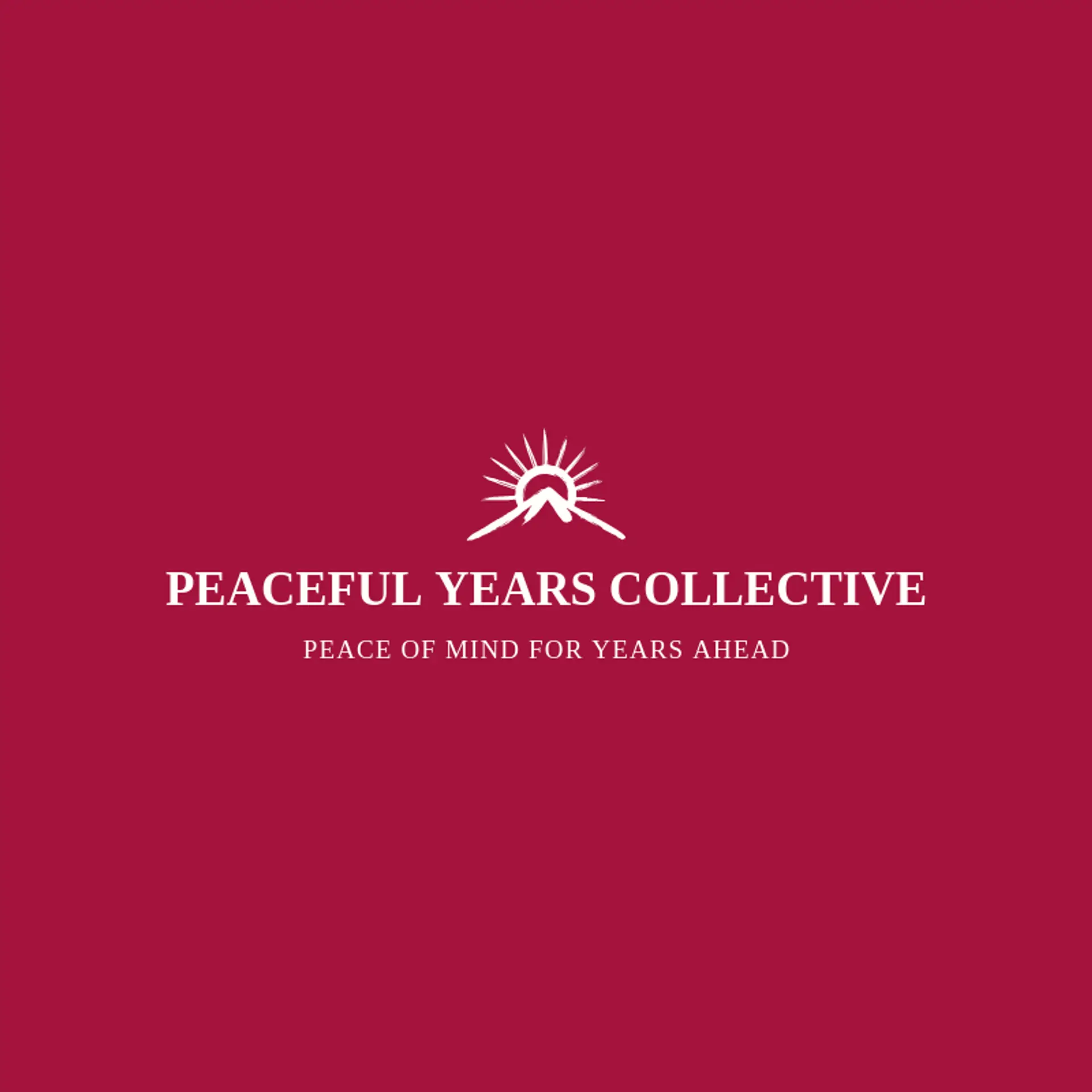 Peaceful Years Collective logo for retirement