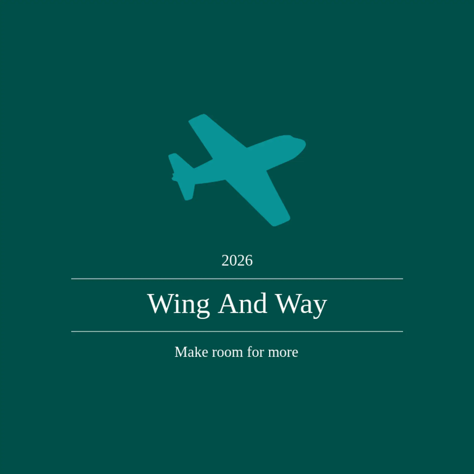 Wing and Way logo for plane