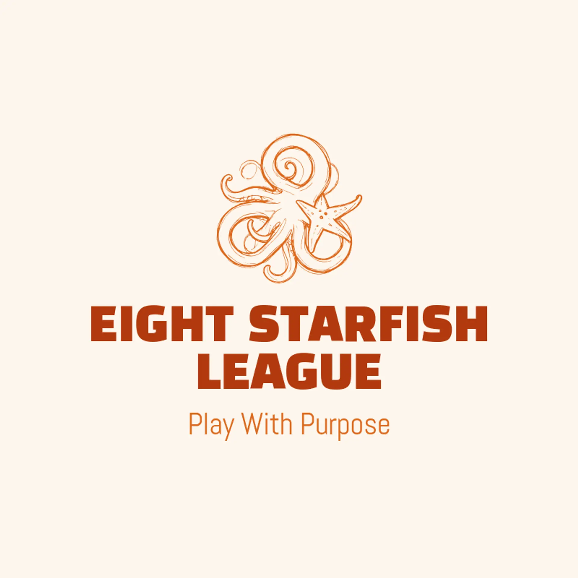 Eight Starfish League logo for octopus