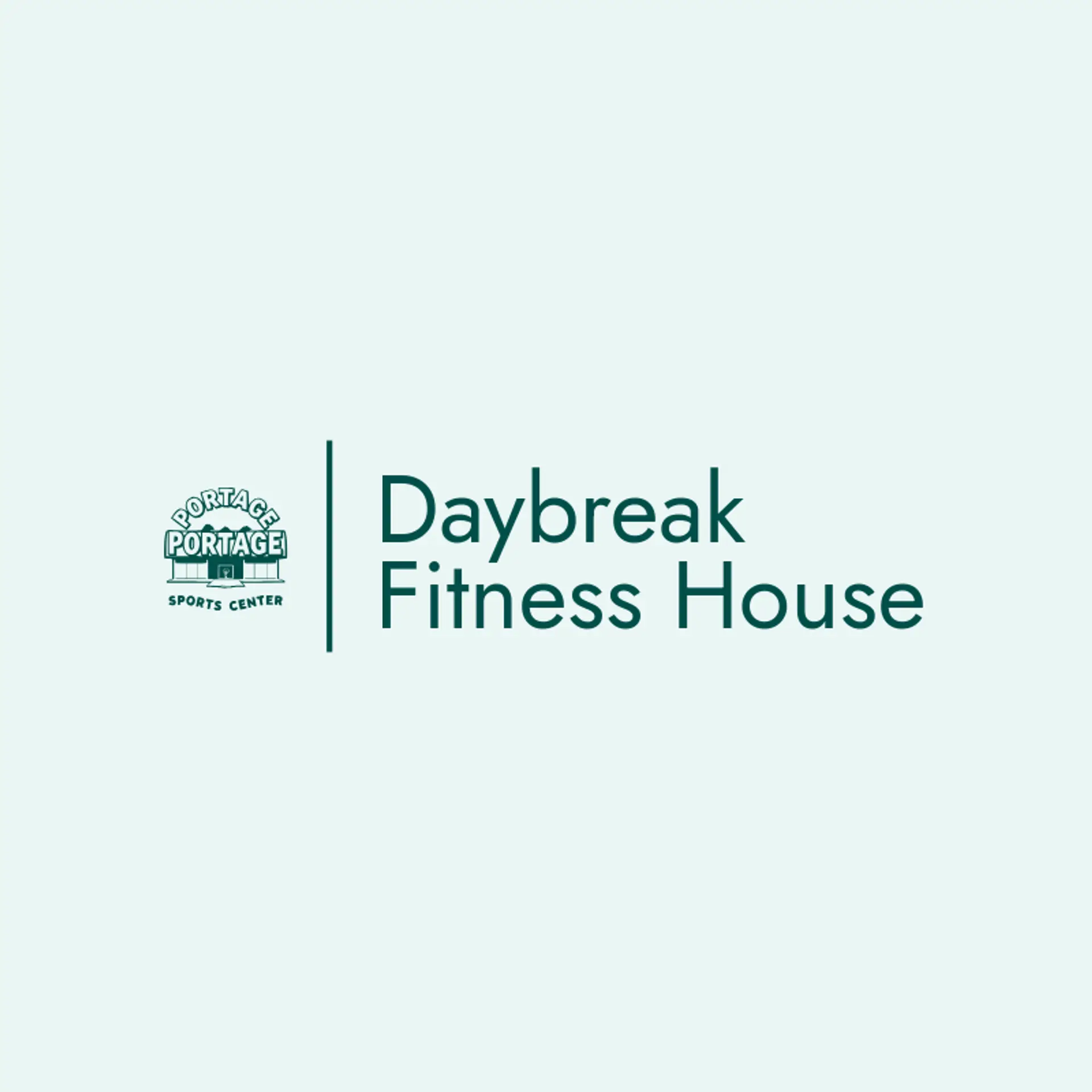 Daybreak Fitness House logo for sports center