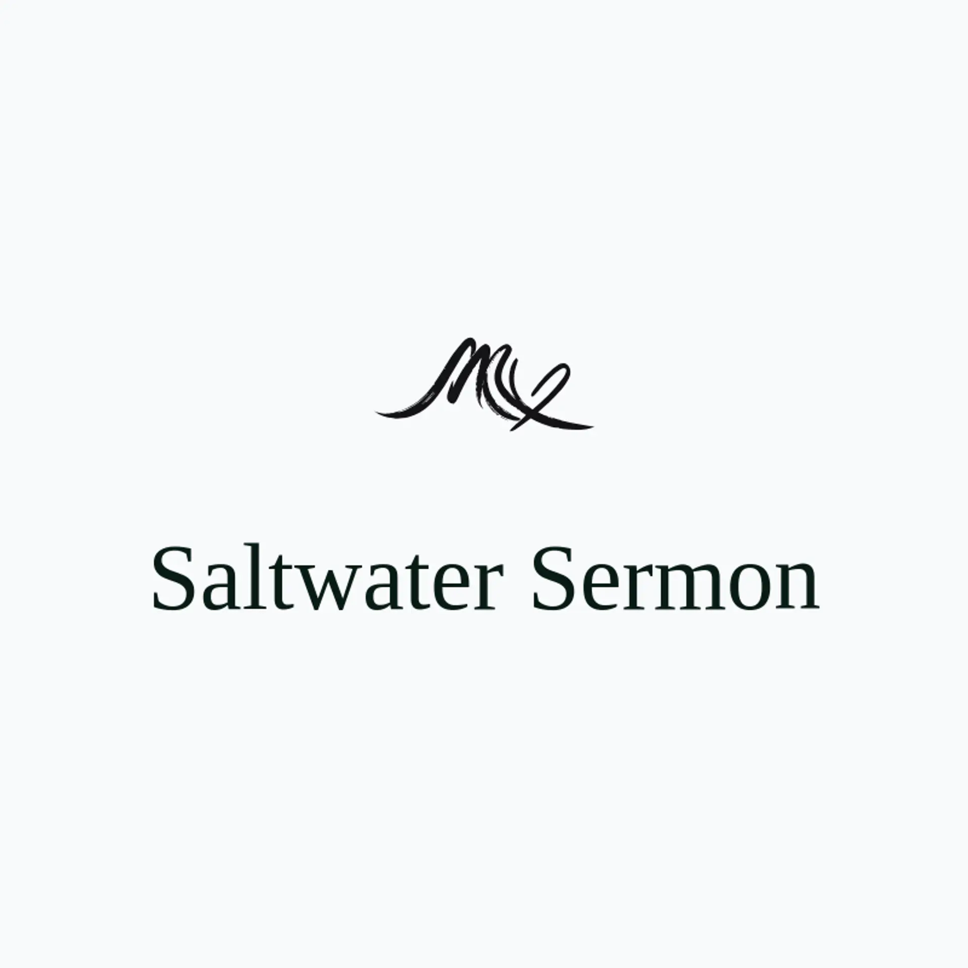 Saltwater Sermon logo for rock band