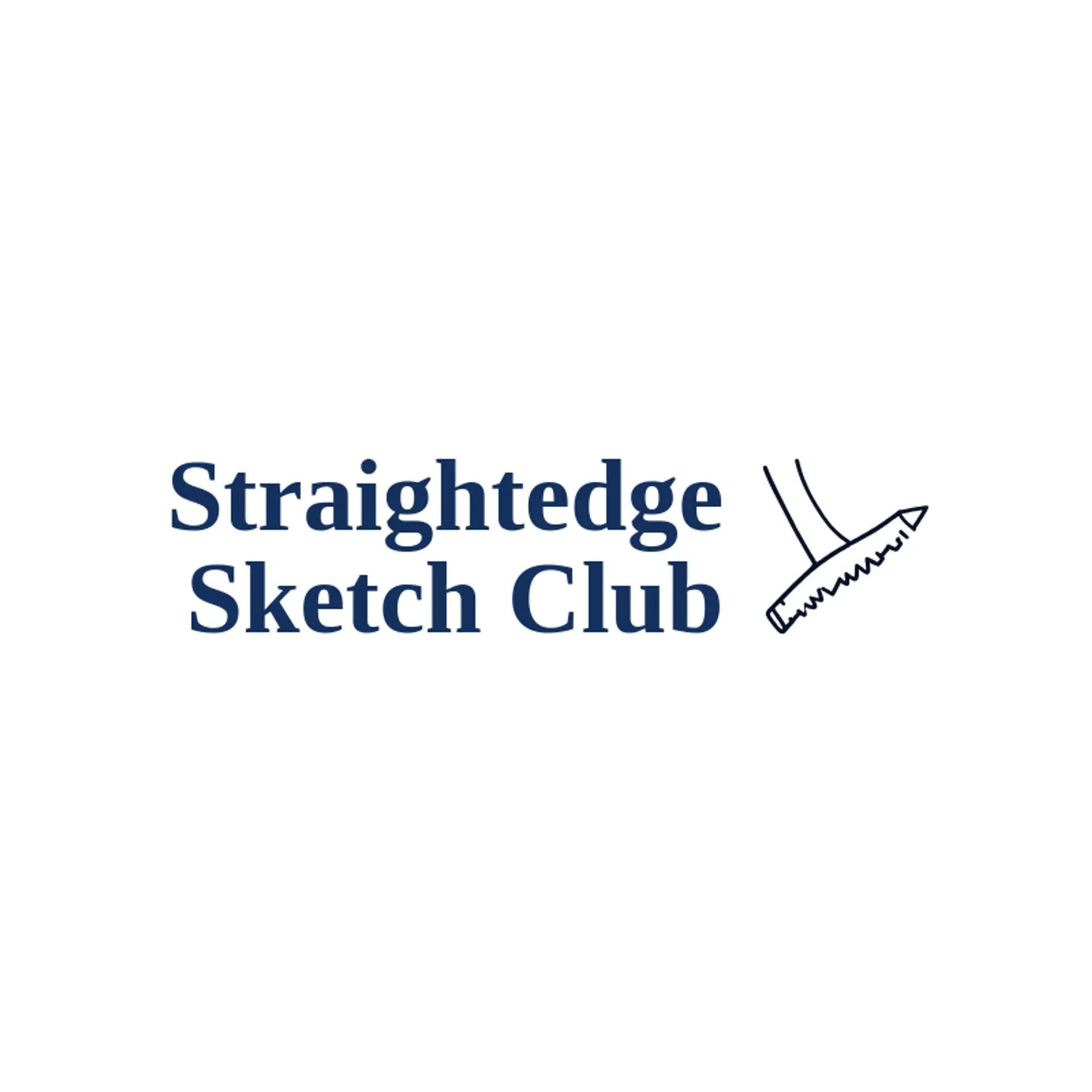Straightedge Sketch Club logo for drawing