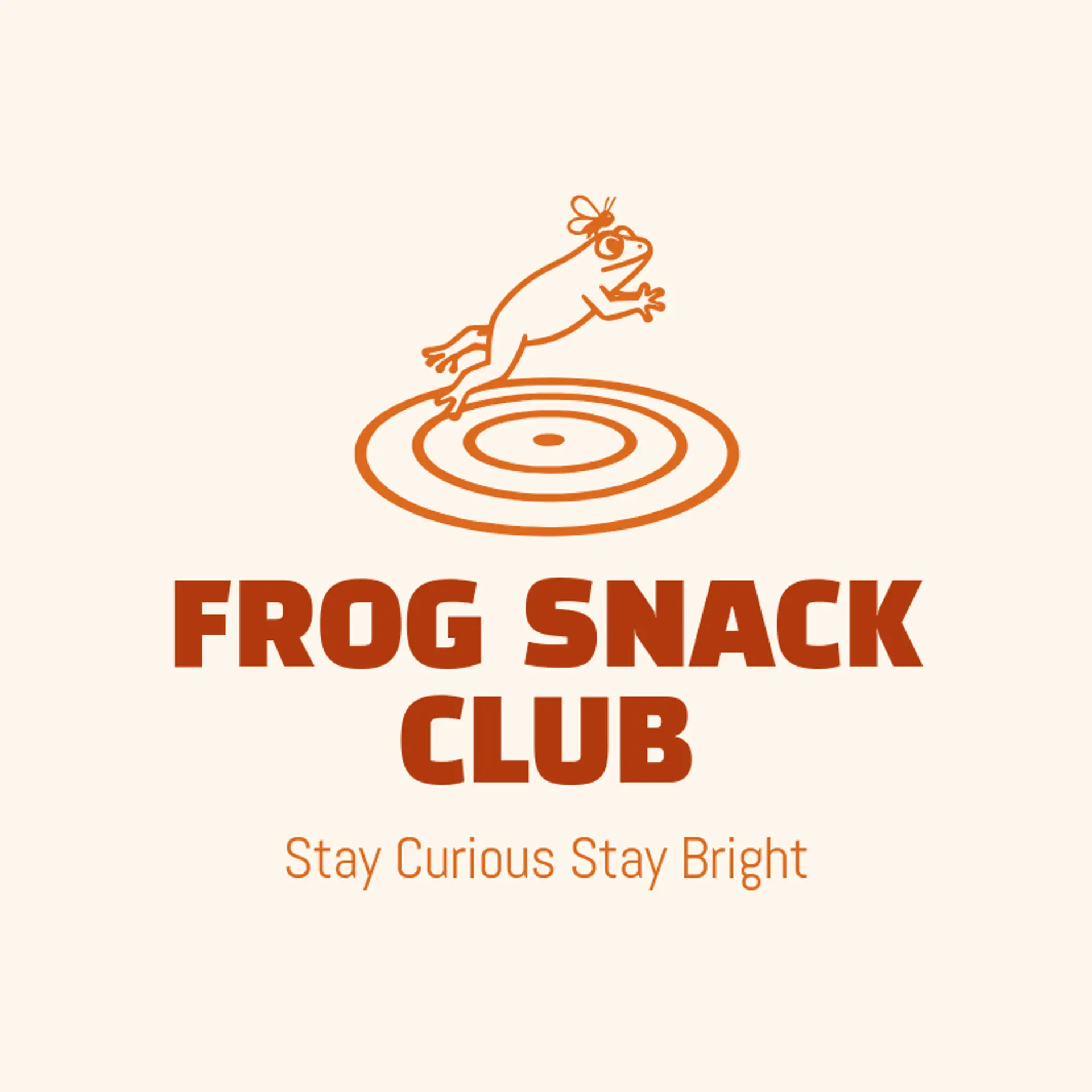 Frog Snack Club logo for frog