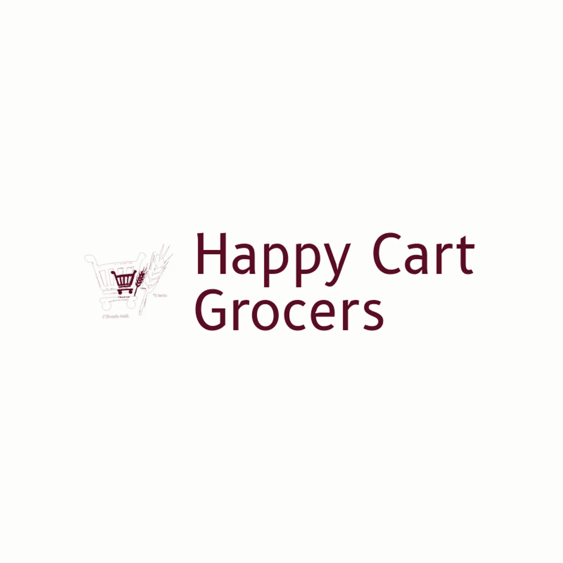 Happy Cart Grocers logo for mart