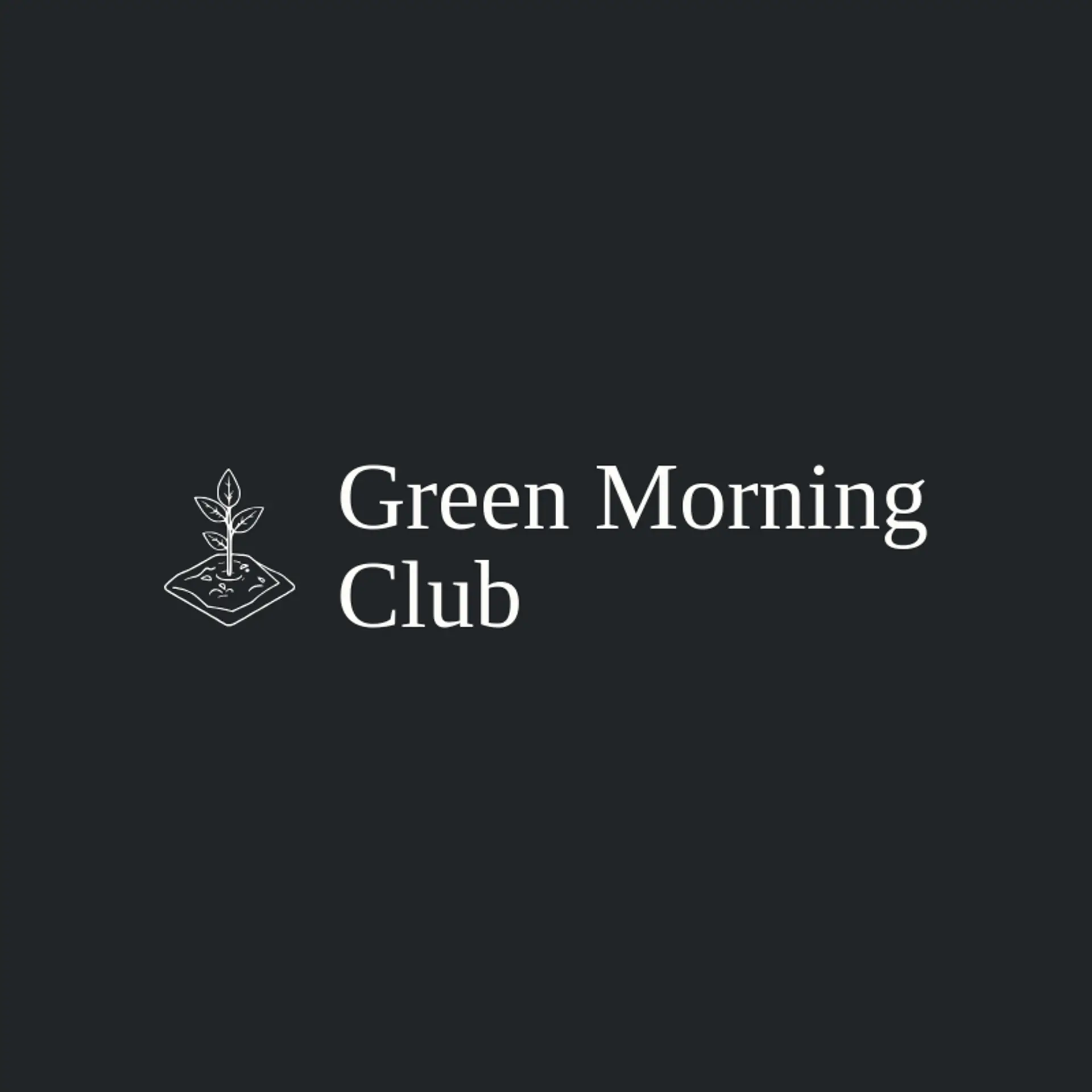 Green Morning Club logo for sprout