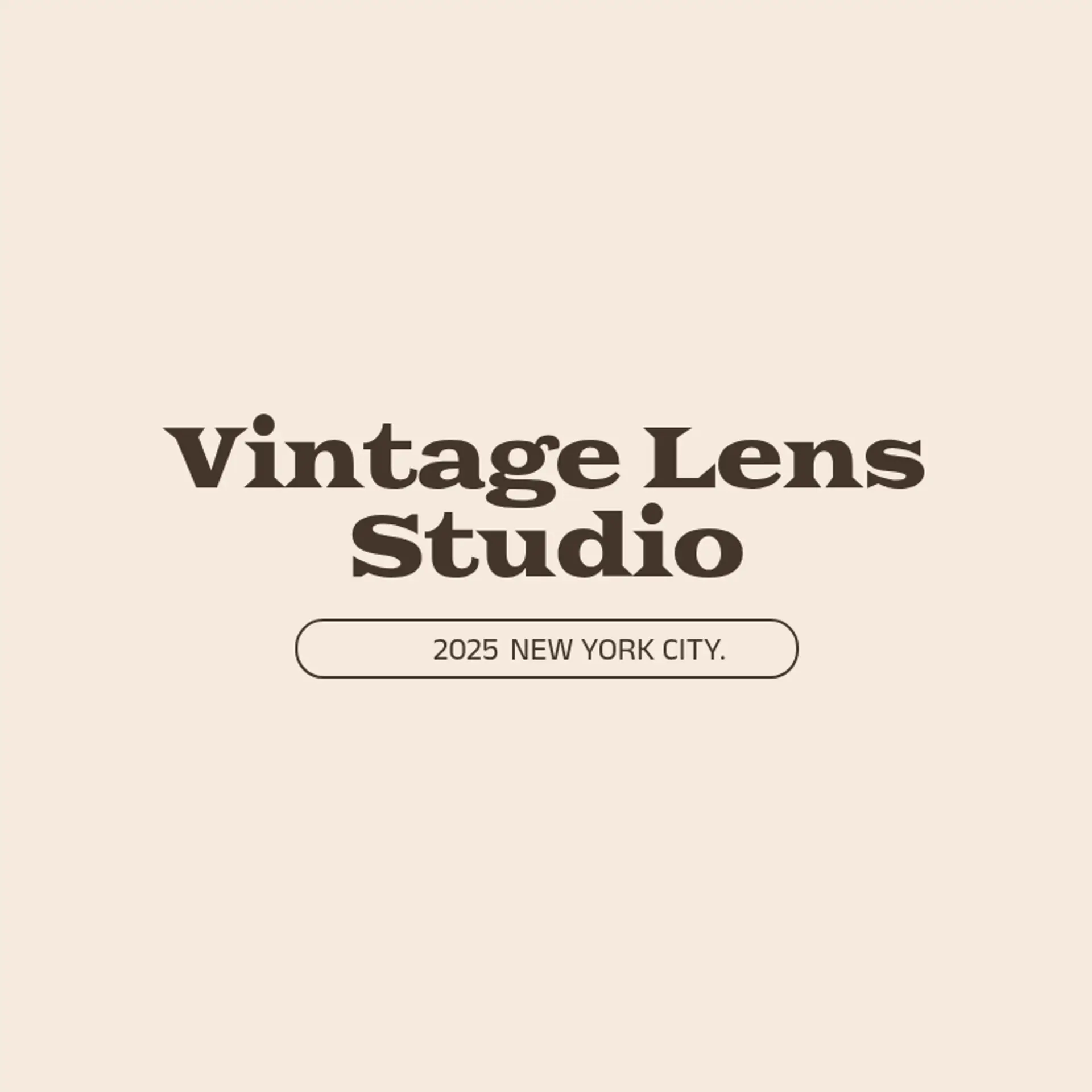 Vintage Lens Studio logo for vintage photography