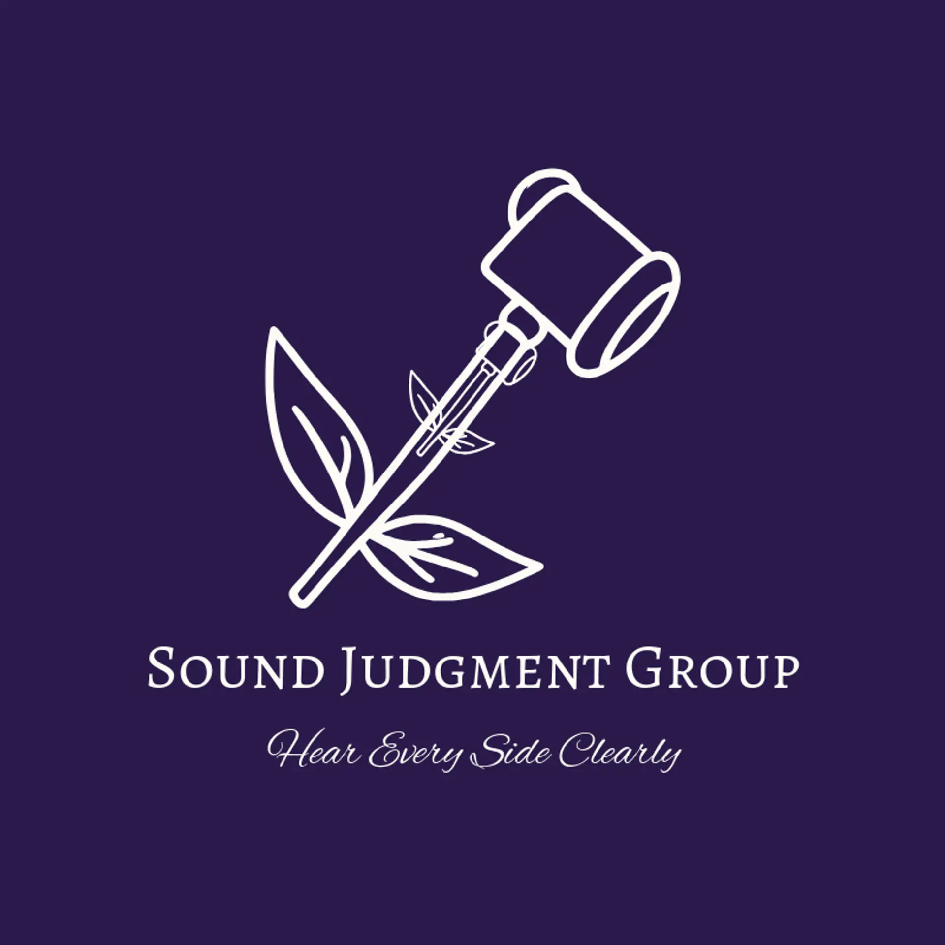 Sound Judgment Group logo for justice