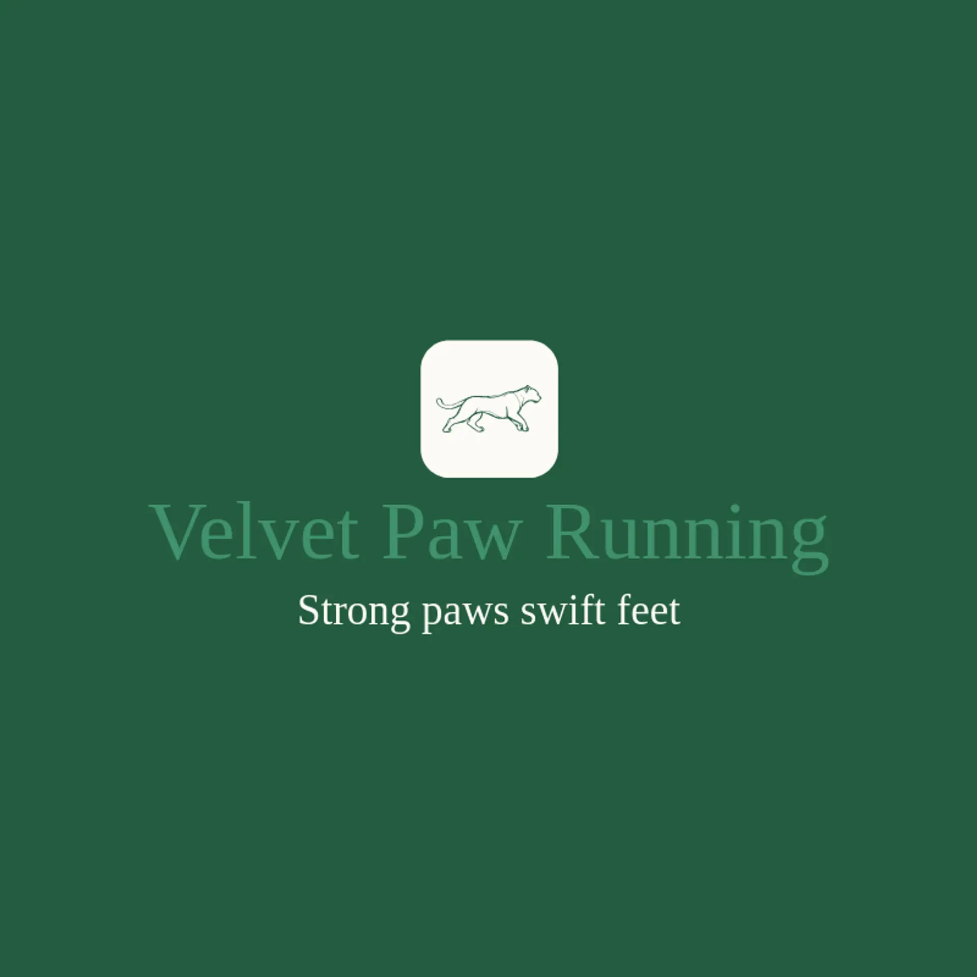 Velvet Paw Running logo for puma