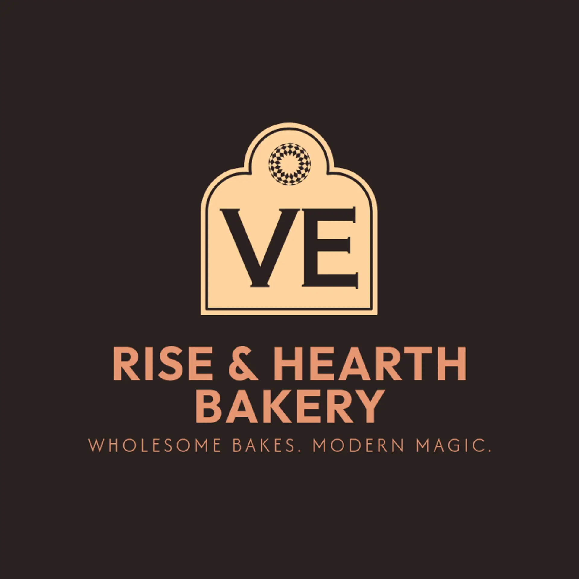 CraveCraft Bakery logo for modern bakery