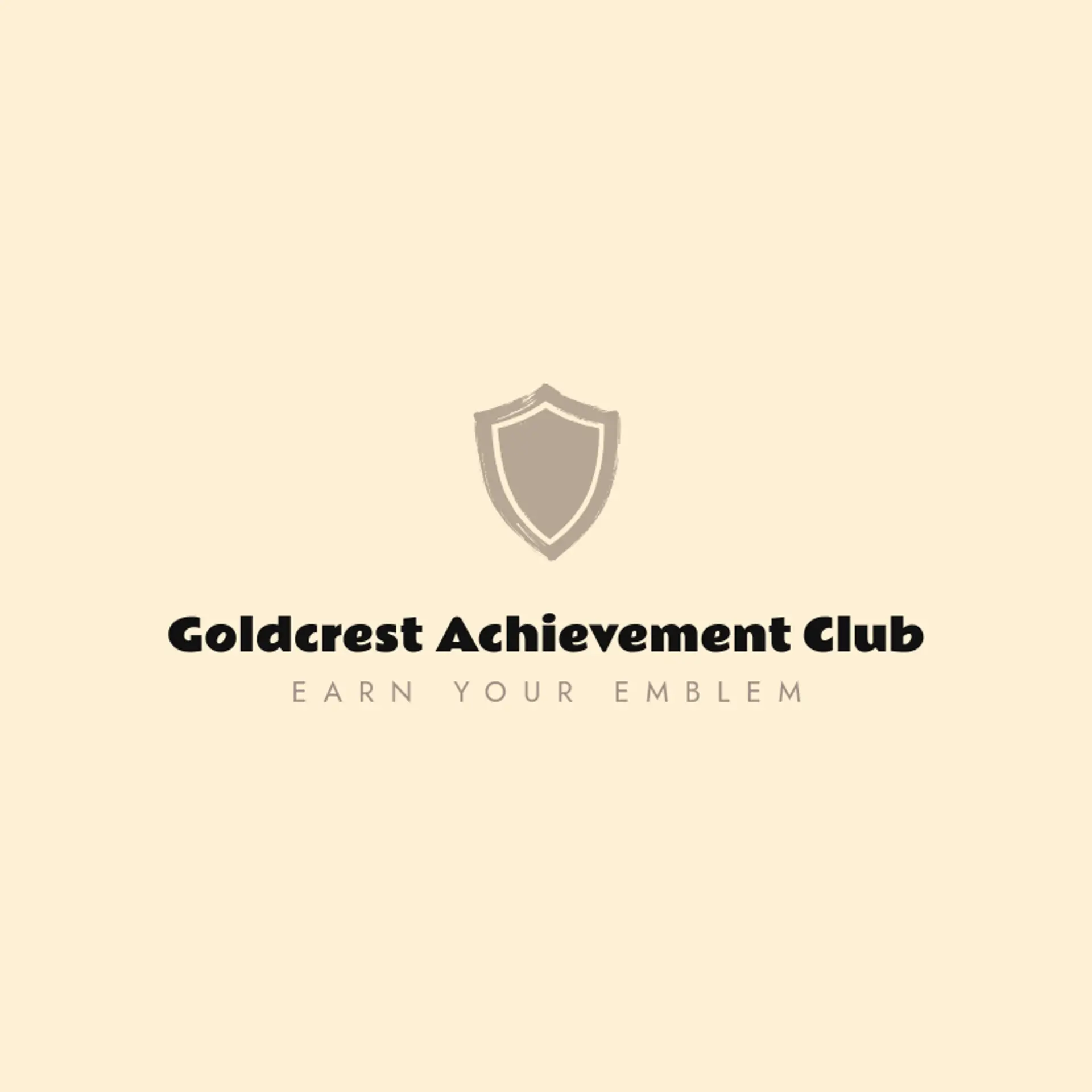Goldcrest Achievement Club logo for shield