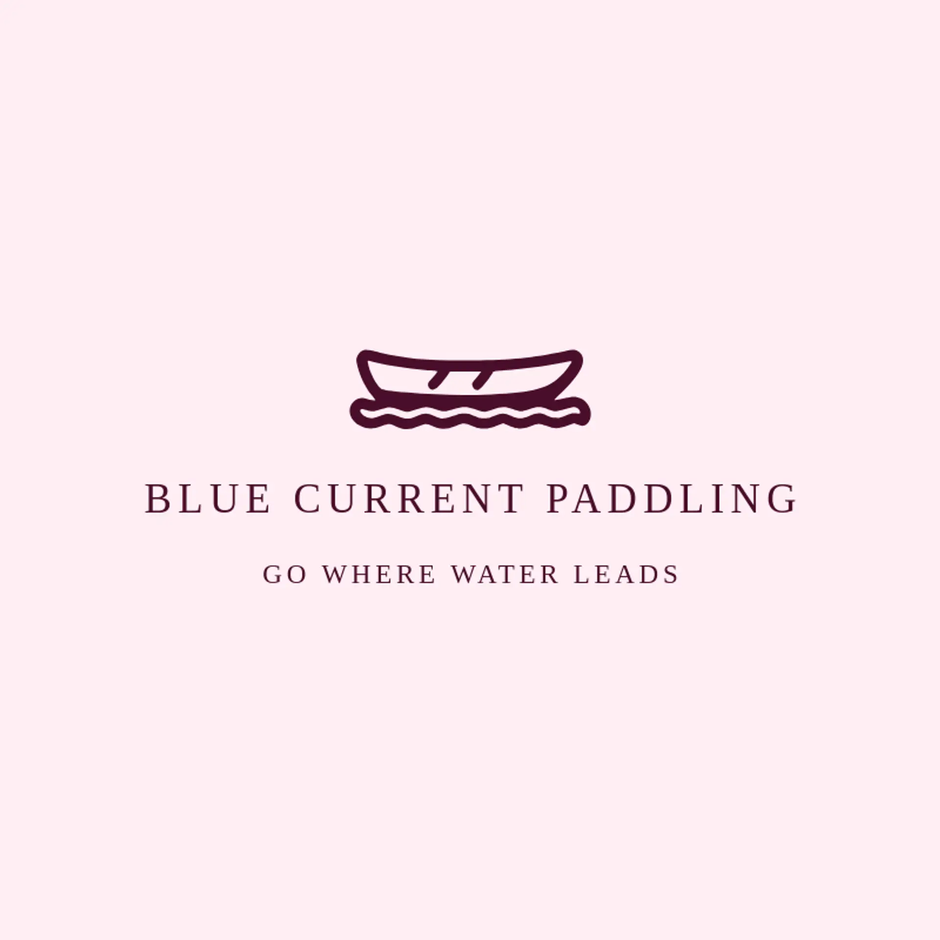 Blue Current Paddling logo for recreation