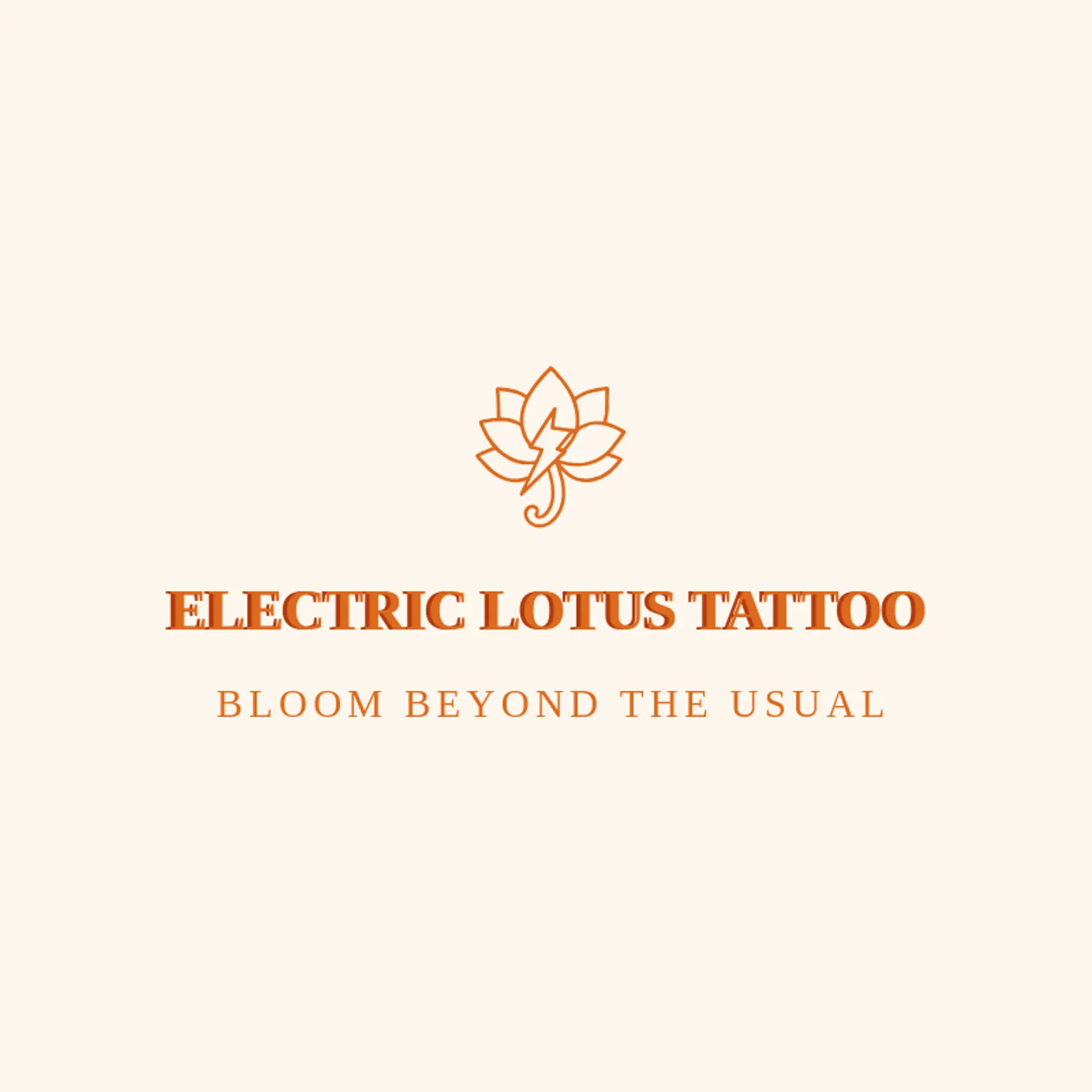 Electric Lotus Tattoo logo for tattoo shop