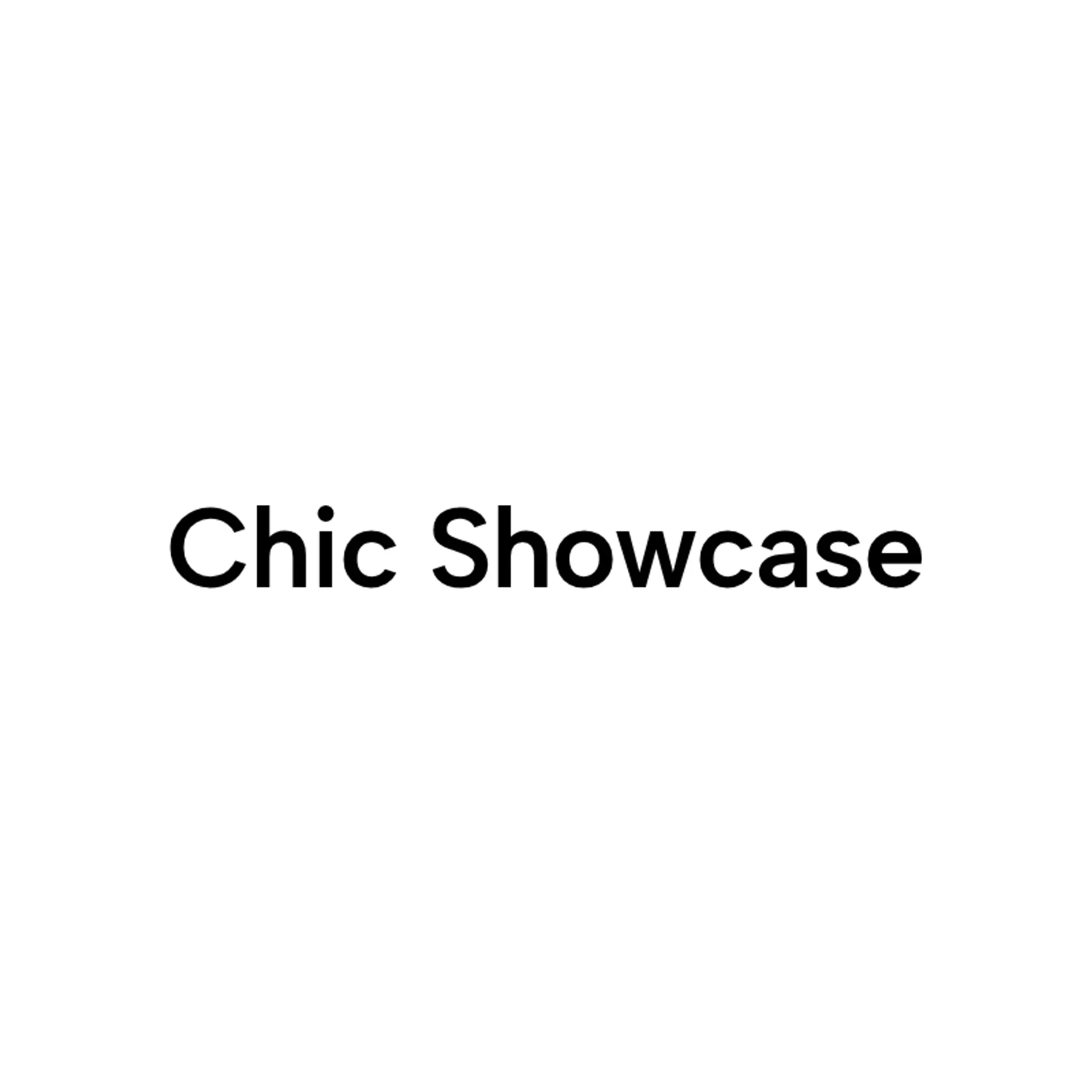 Chic Showcase logo for fashion show