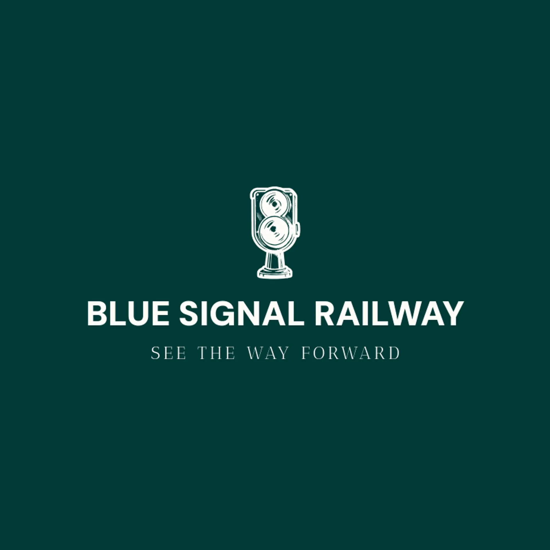 Blue Signal Railway logo for railway
