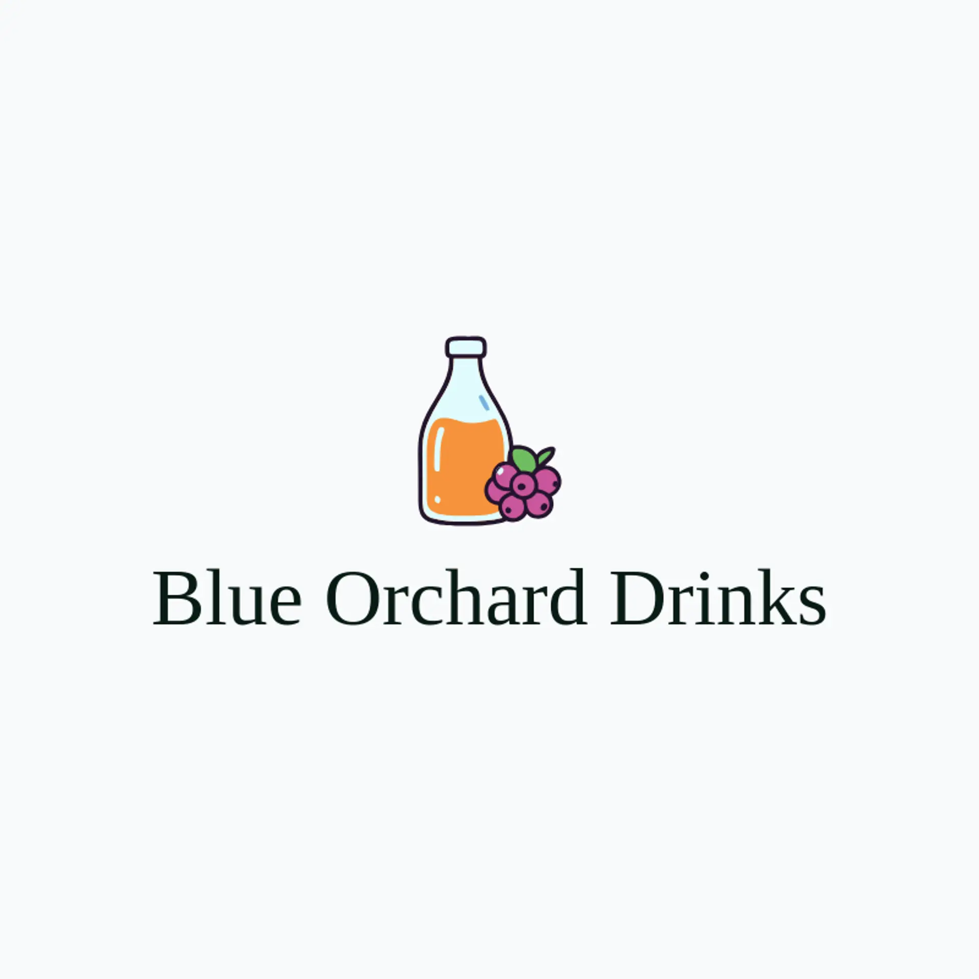 Blue Orchard Drinks logo for drink