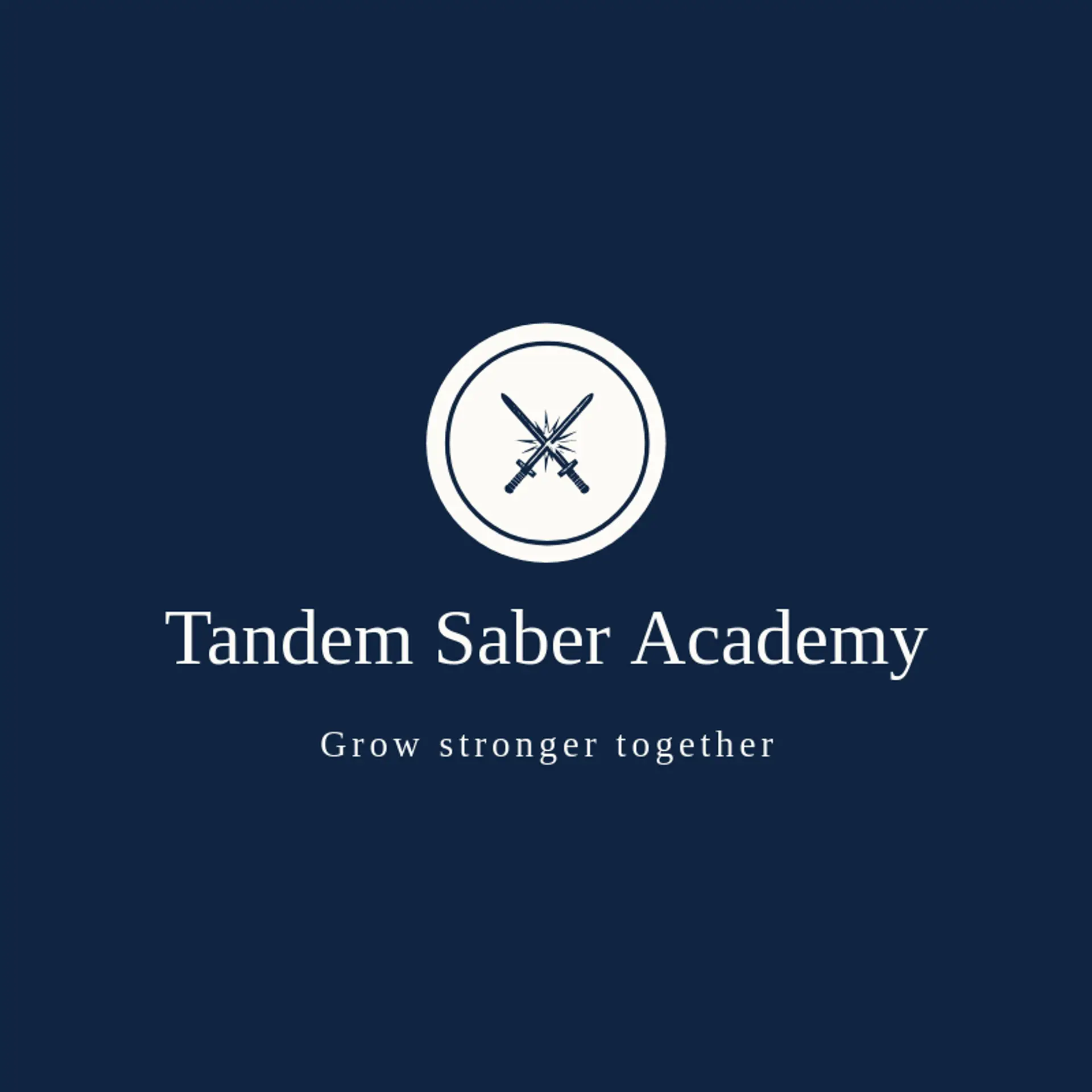 Tandem Saber Academy logo for fencing