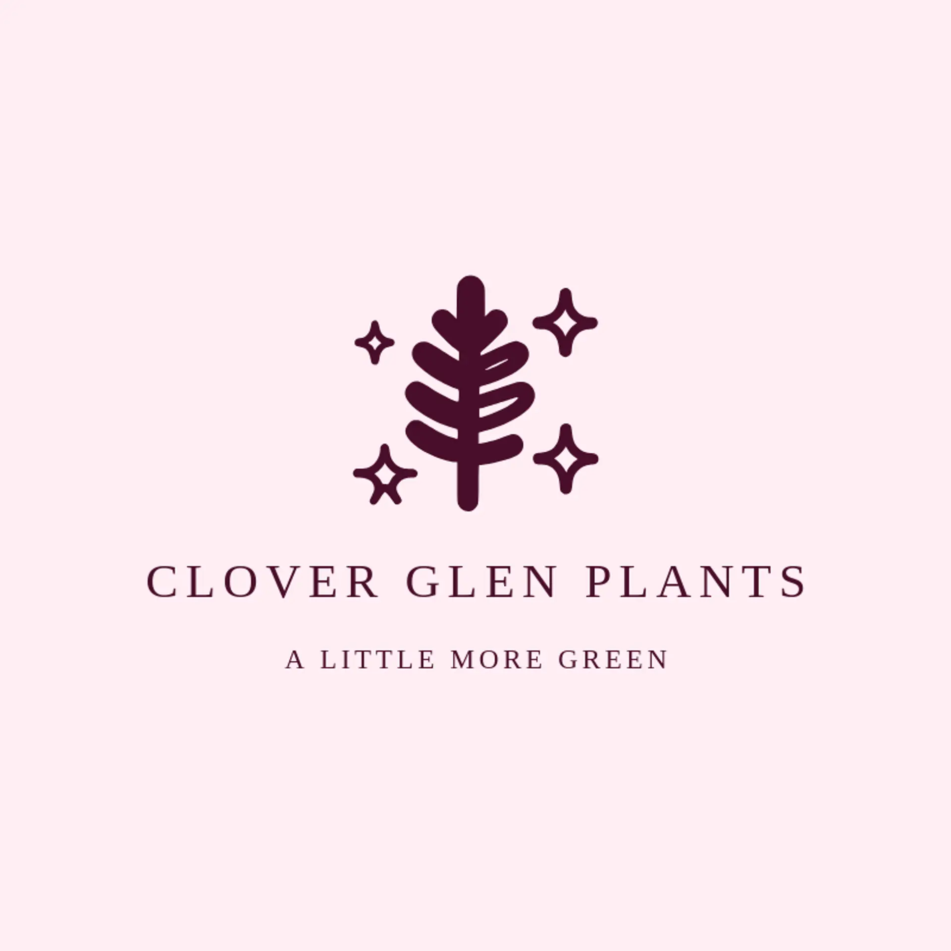 Clover Glen Plants logo for fern
